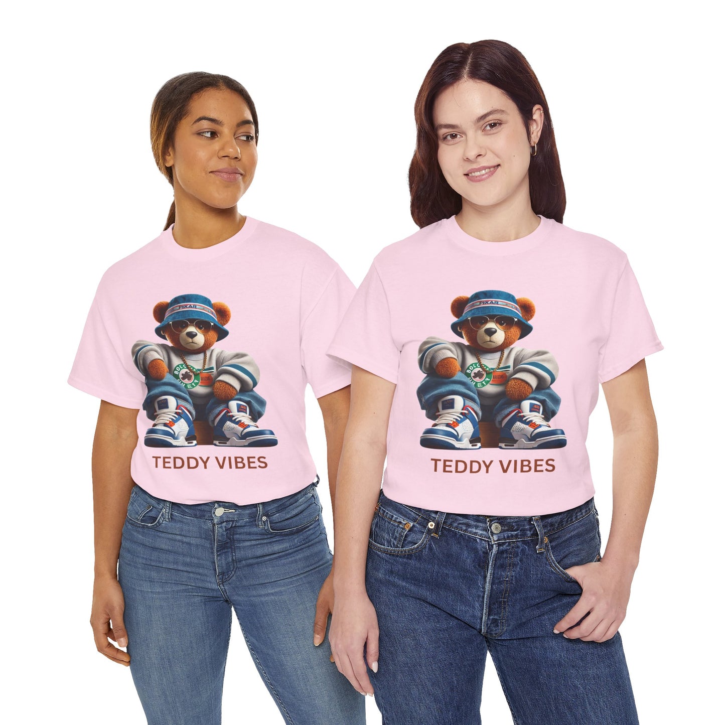 Unisex Heavy Cotton Tee - Teddy Vibes Streetwear T-Shirt