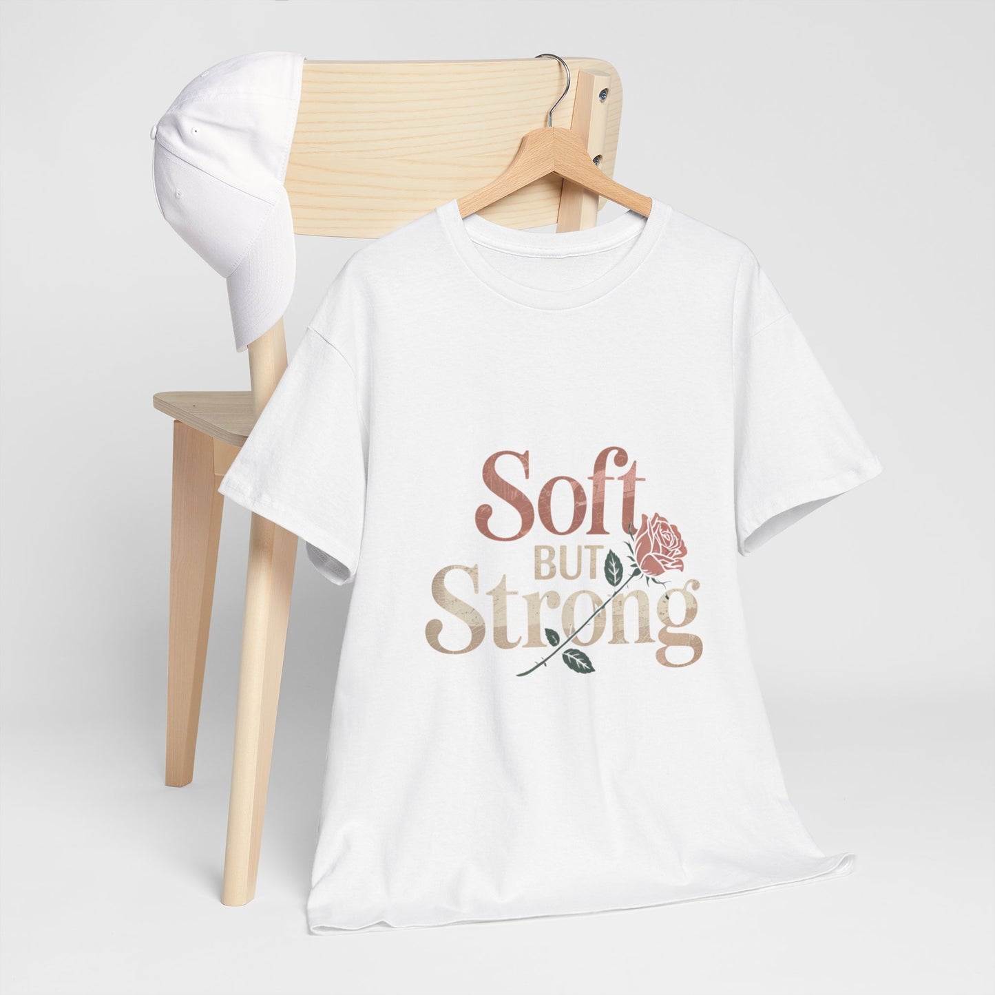 Soft But Strong Unisex Heavy Cotton Tee - Empowering Comfort for Everyday Wear