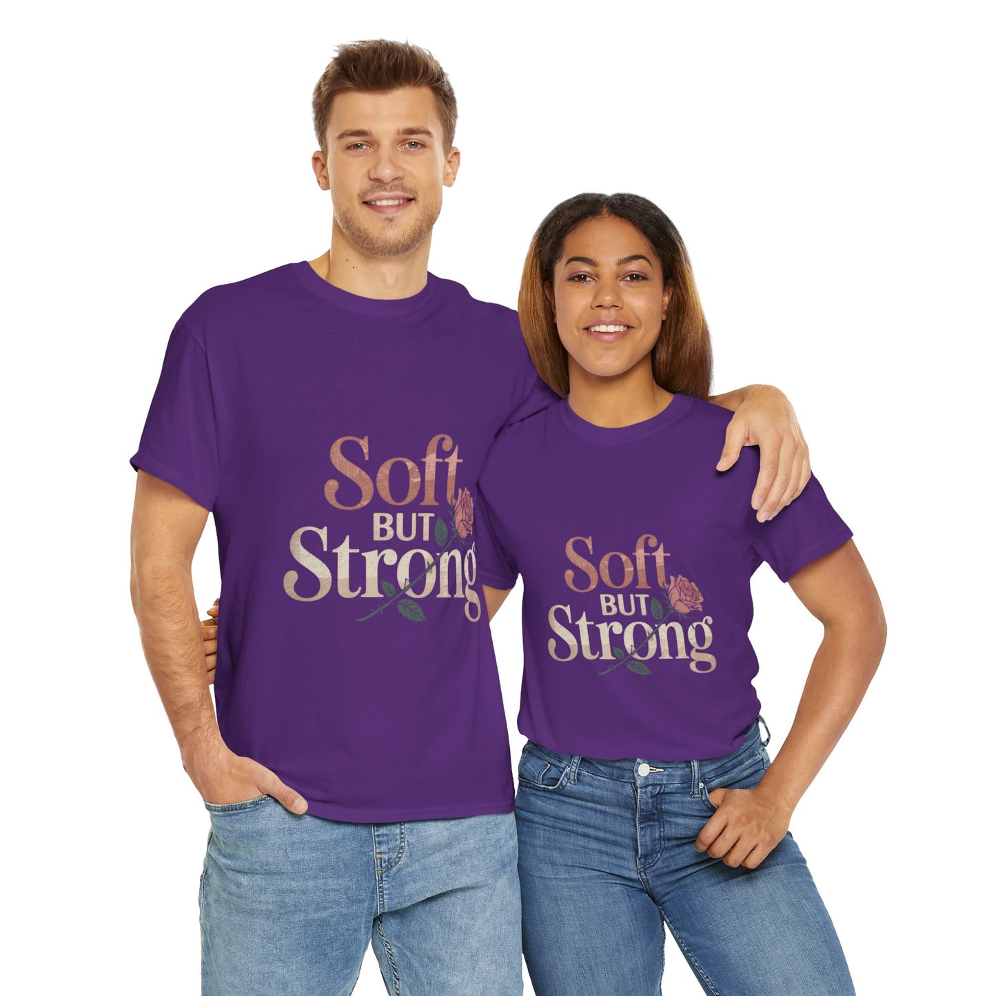 Soft But Strong Unisex Heavy Cotton Tee - Empowering Comfort for Everyday Wear
