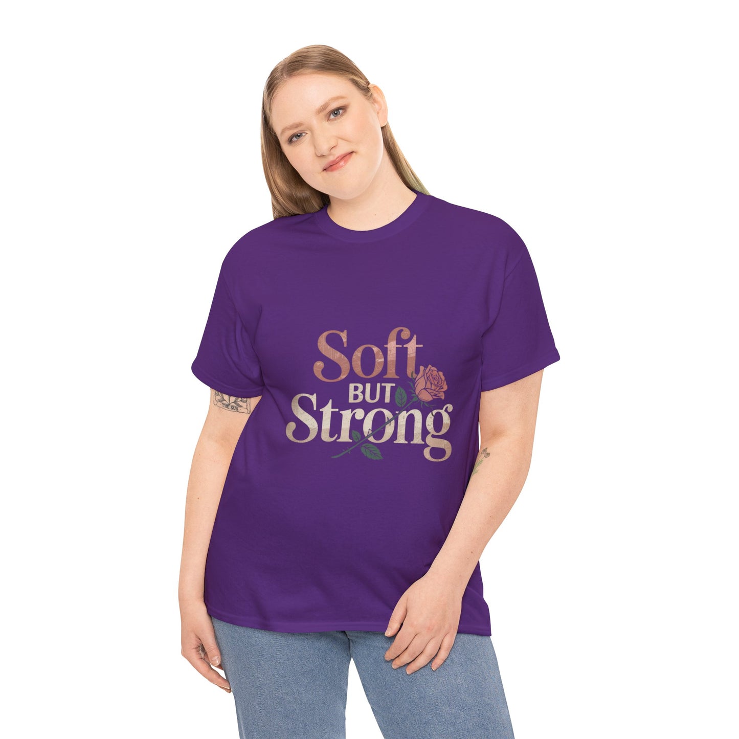 Soft But Strong Unisex Heavy Cotton Tee - Empowering Comfort for Everyday Wear
