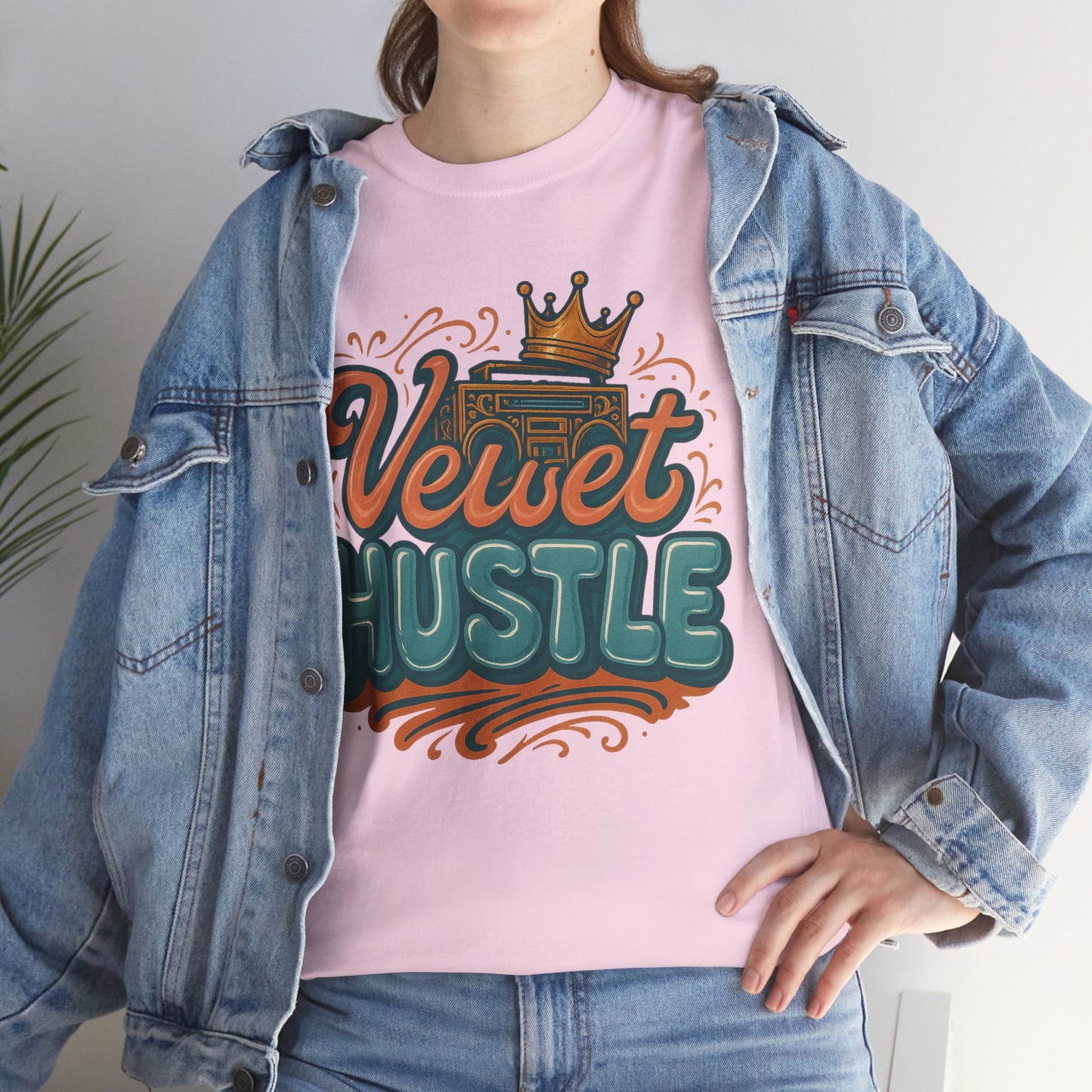 Unisex Heavy Cotton Tee - Velvet Hustle Graphic Tee