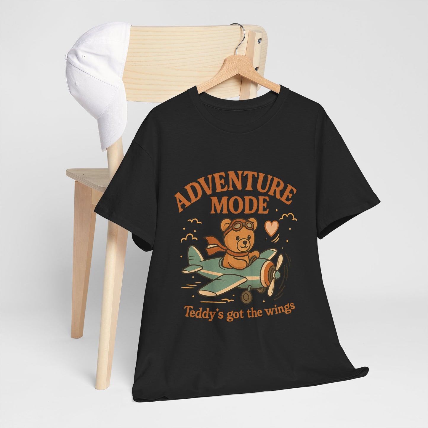 Adventure Mode Teddy Bear Unisex Heavy Cotton Tee