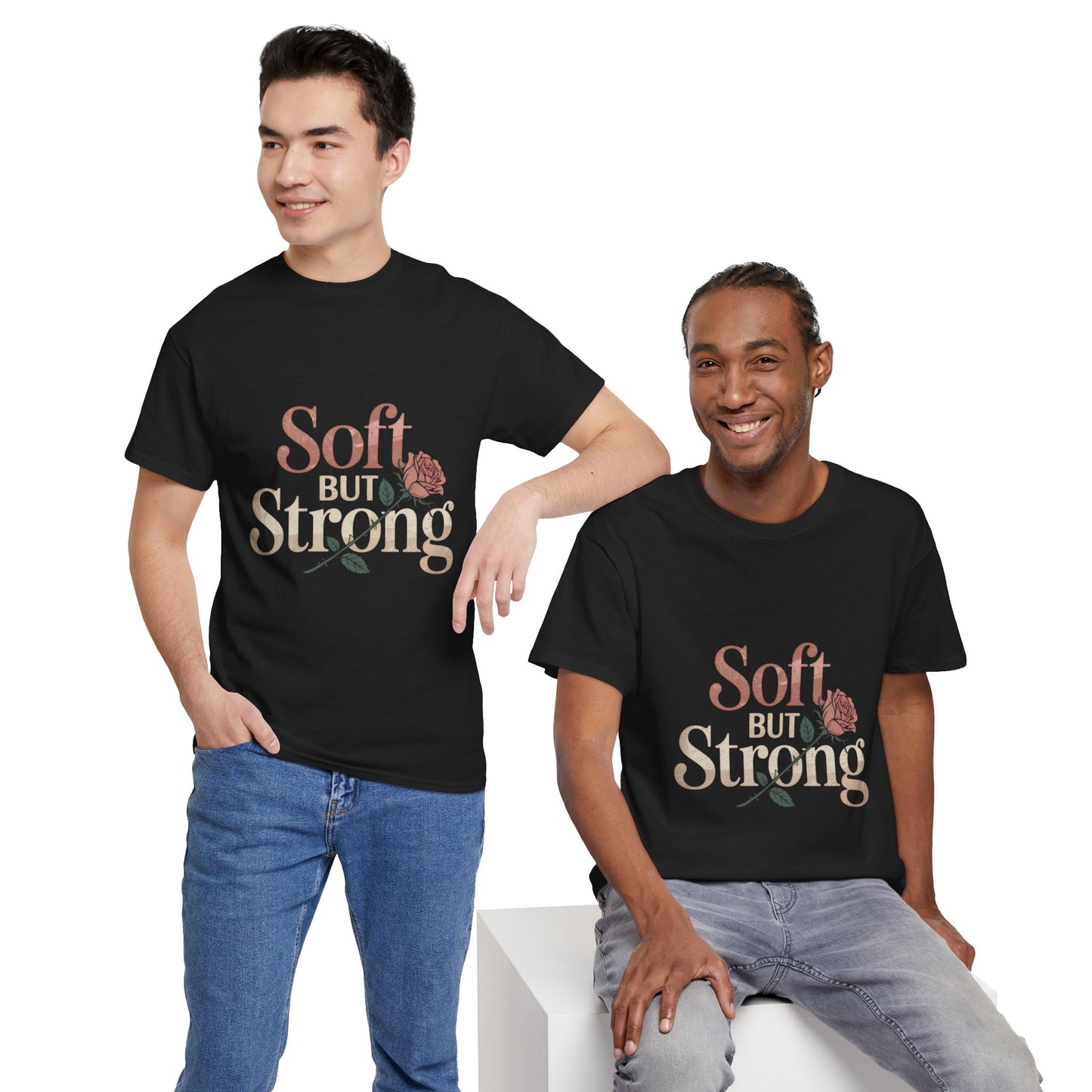 Soft But Strong Unisex Heavy Cotton Tee - Empowering Comfort for Everyday Wear