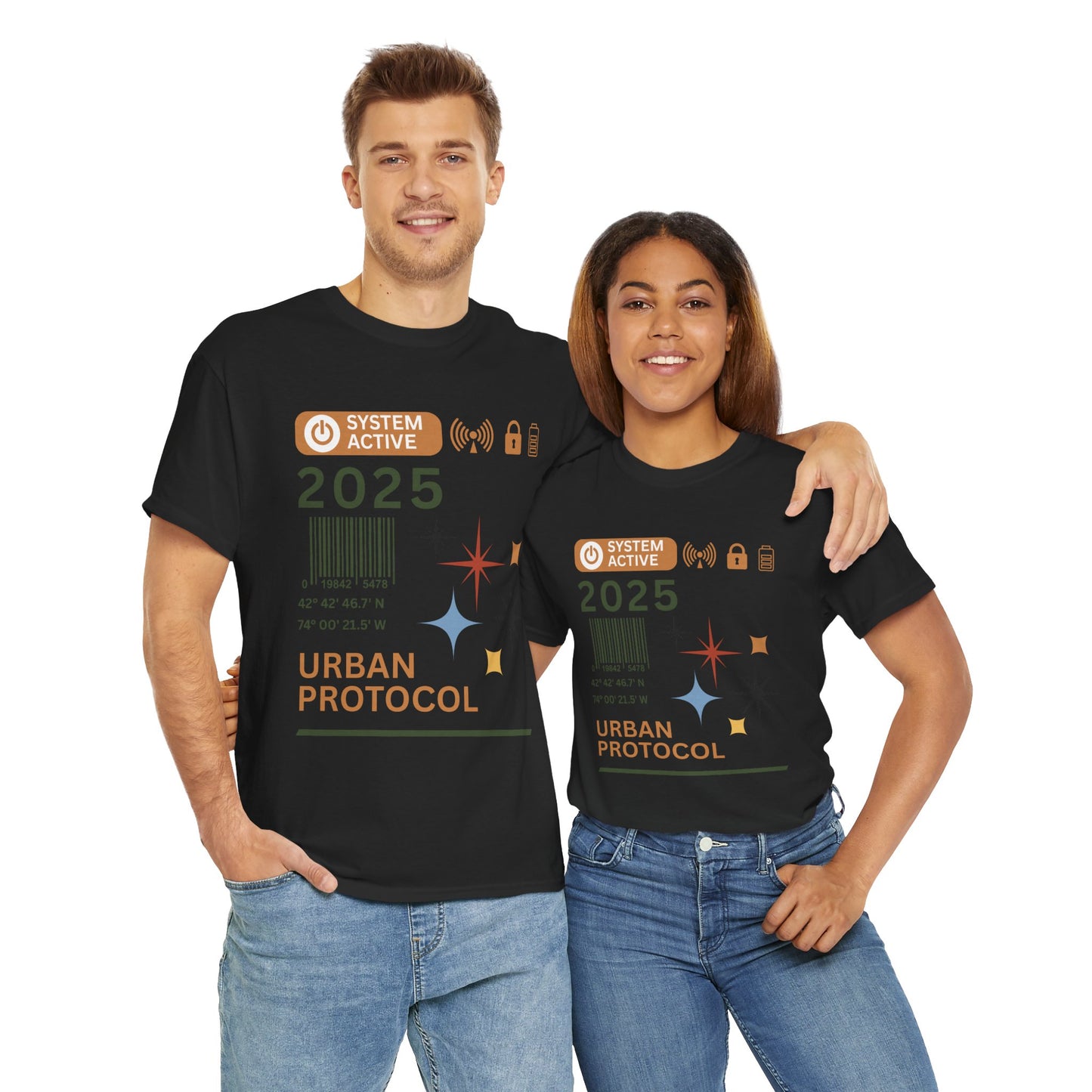 Urban Protocol Unisex Heavy Cotton Tee - 2025 Graphic Design