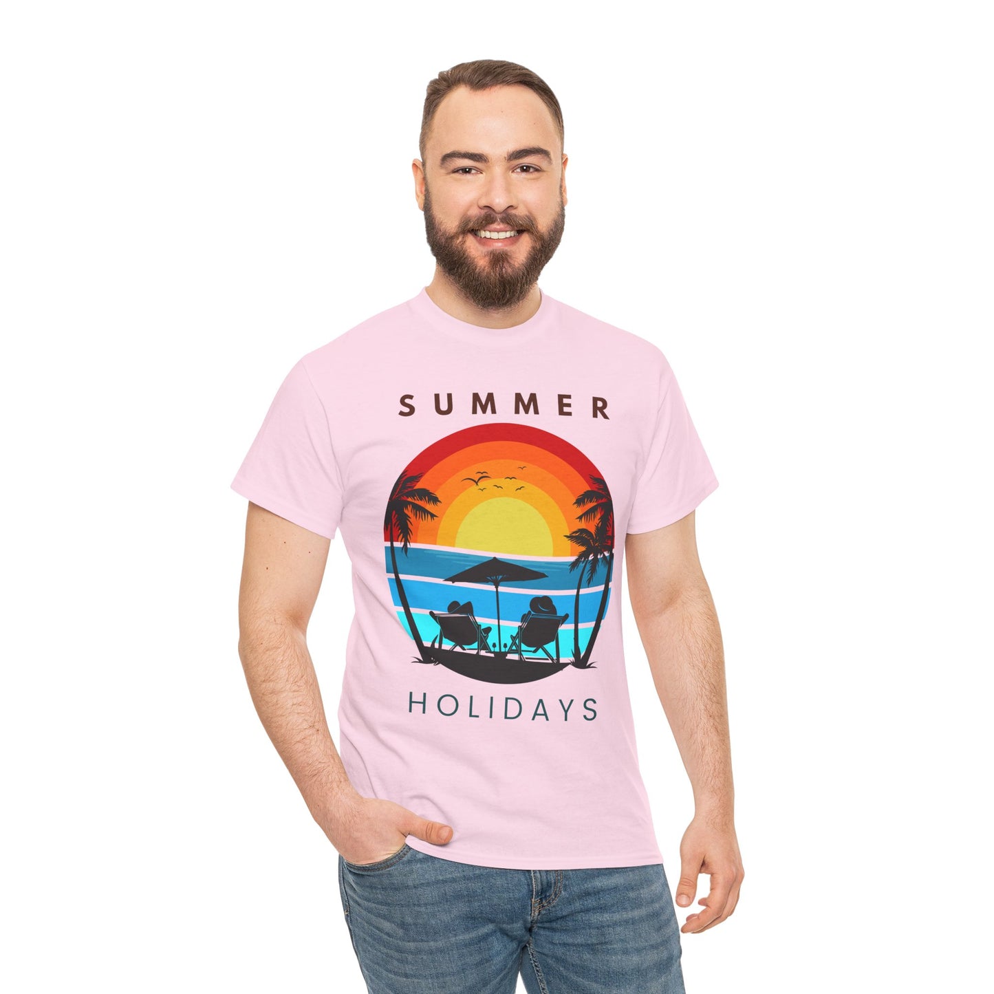 Summer Holidays Unisex Heavy Cotton Tee