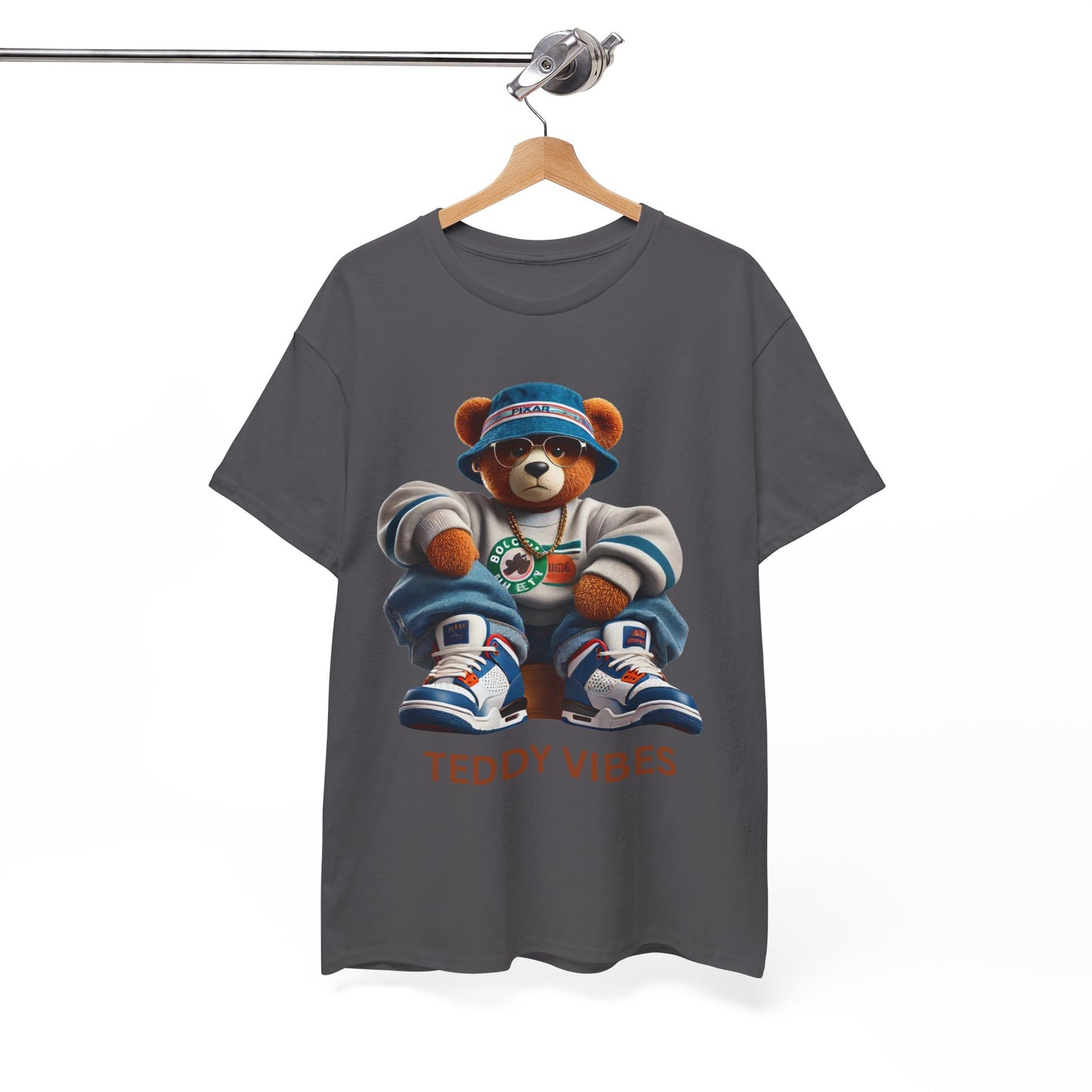 Unisex Heavy Cotton Tee - Teddy Vibes Streetwear T-Shirt