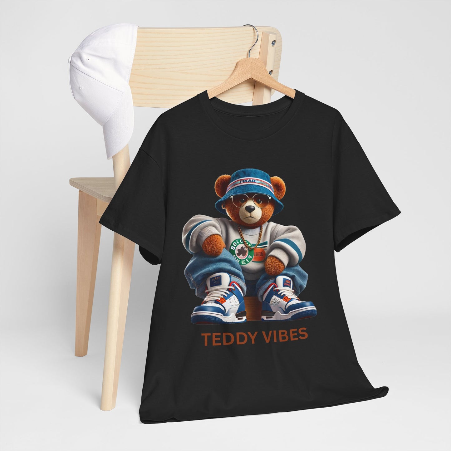 Unisex Heavy Cotton Tee - Teddy Vibes Streetwear T-Shirt