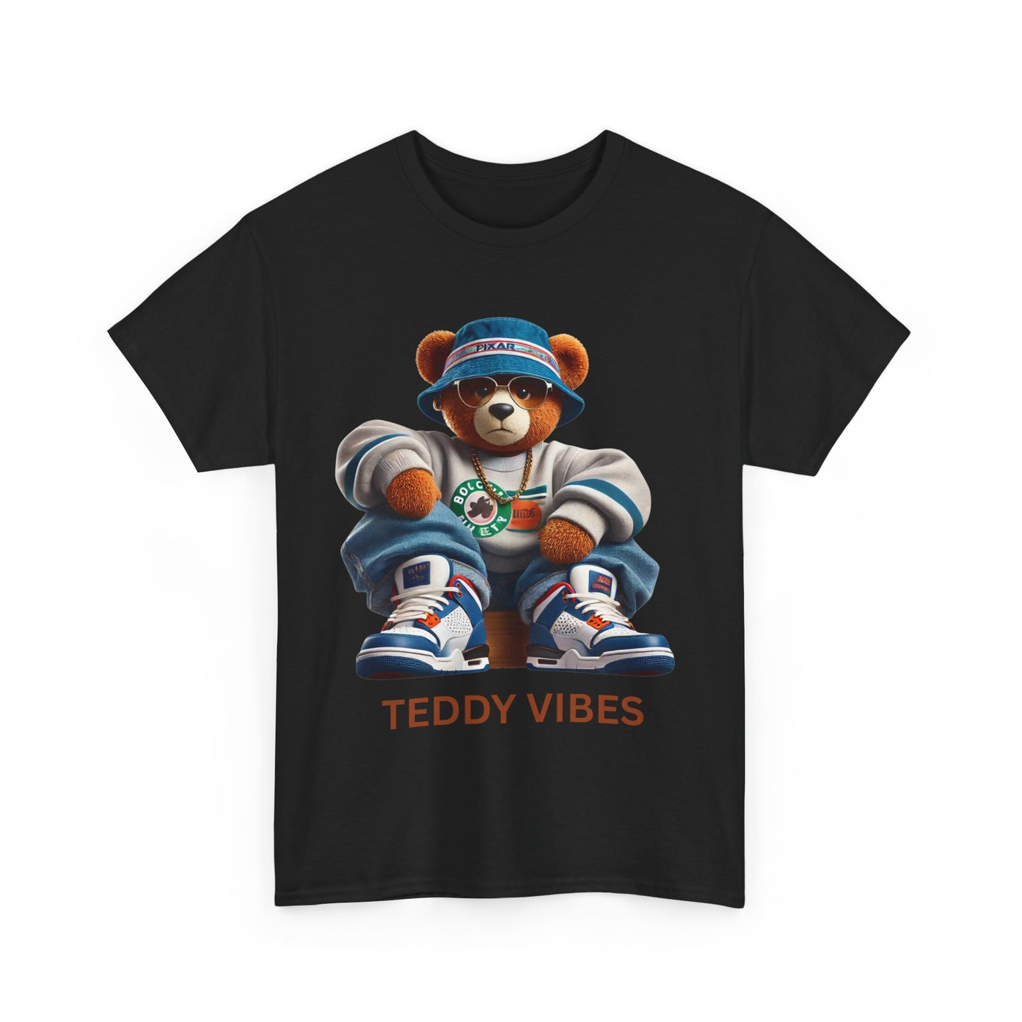 Unisex Heavy Cotton Tee - Teddy Vibes Streetwear T-Shirt