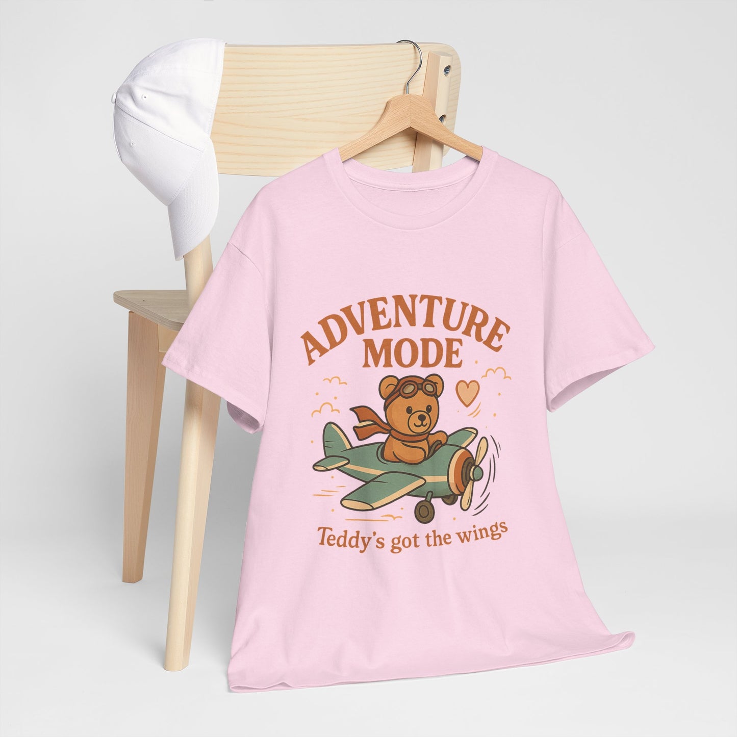 Adventure Mode Teddy Bear Unisex Heavy Cotton Tee