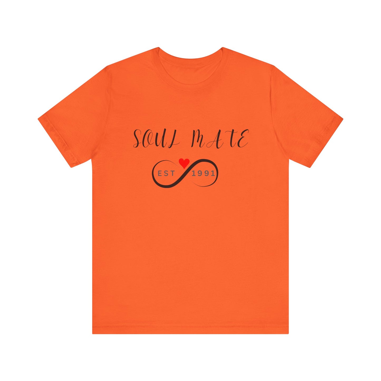 Soul Mate Unisex Jersey Tee - Perfect Gift for Couples, Established 1991