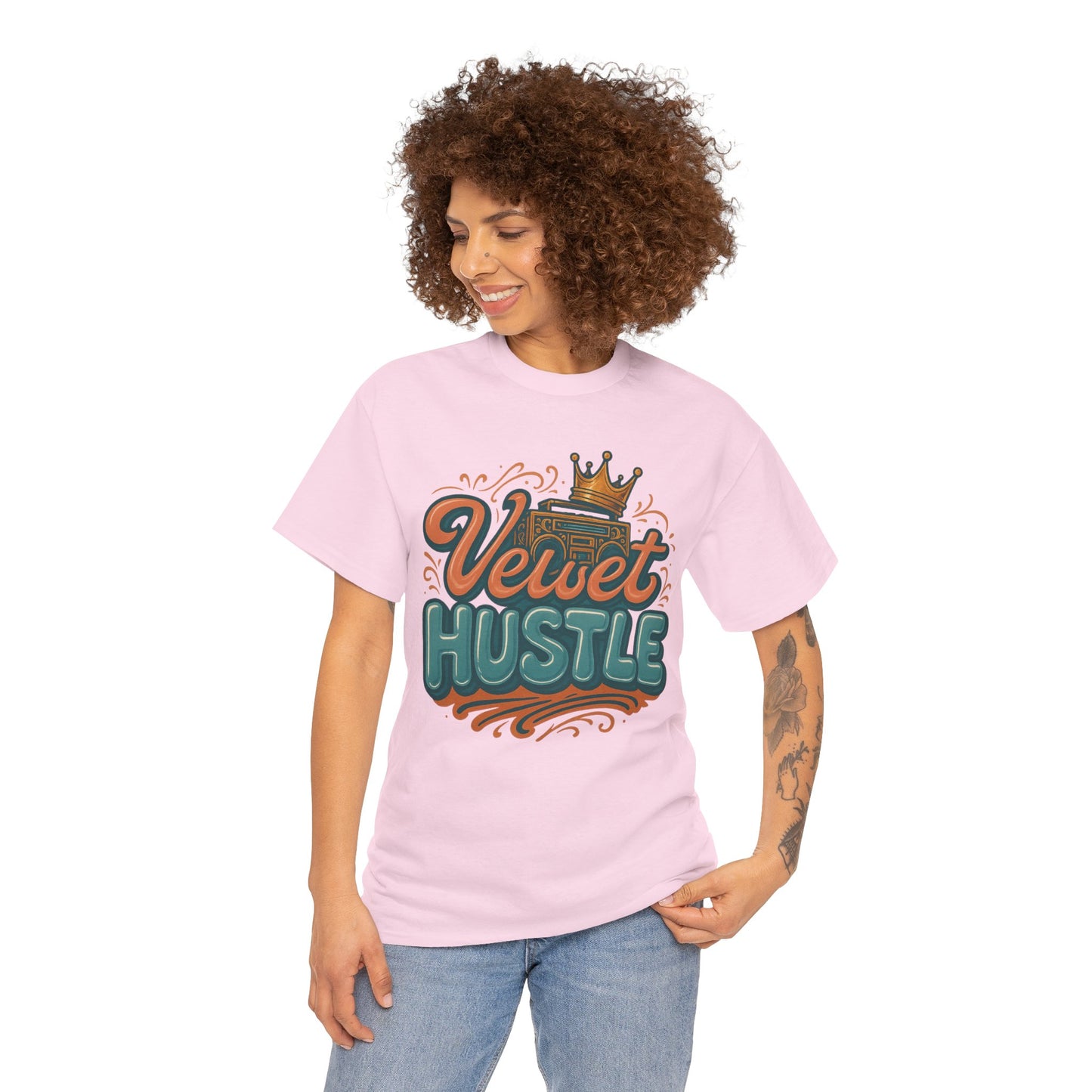 Unisex Heavy Cotton Tee - Velvet Hustle Graphic Tee