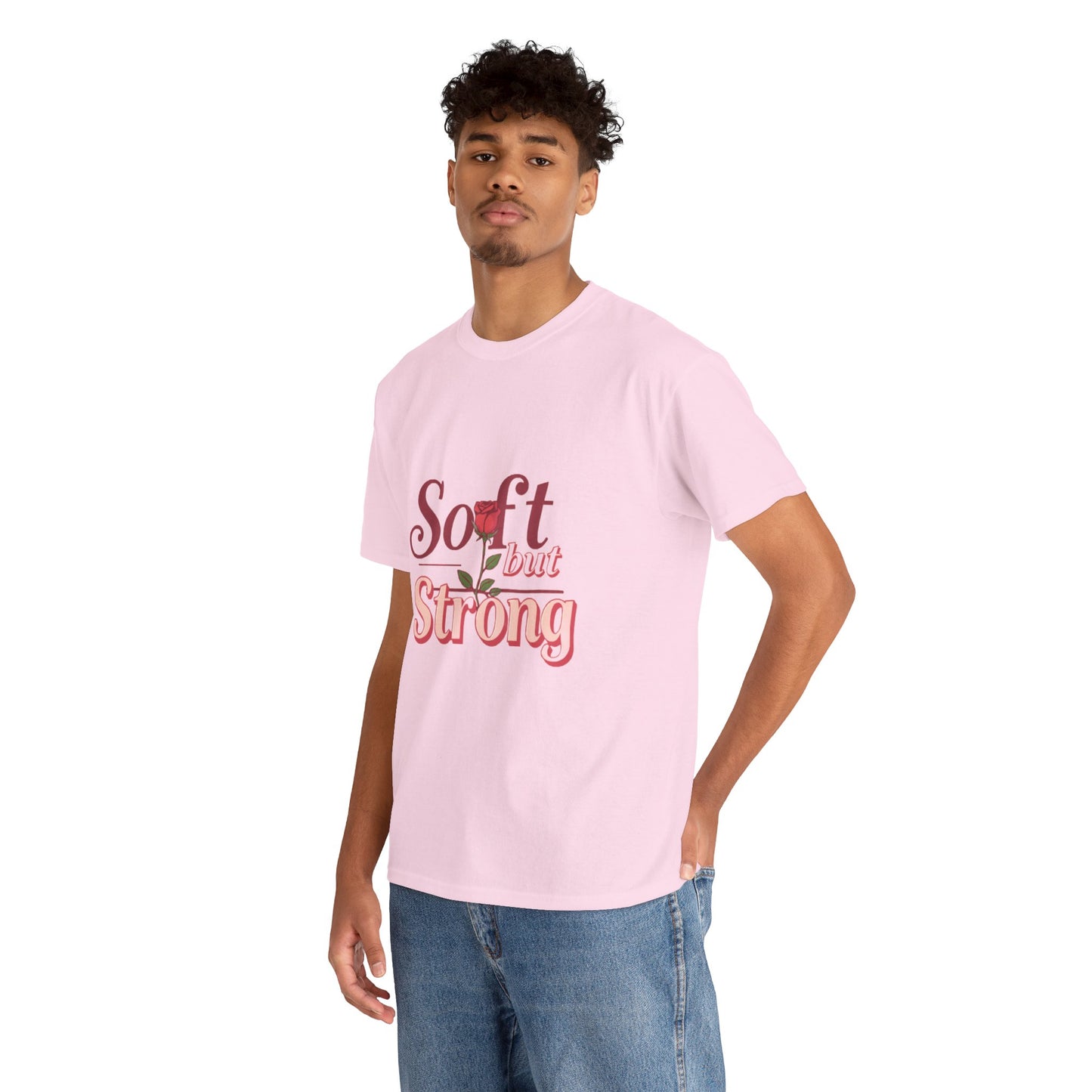 Soft but Strong Unisex Heavy Cotton Tee - Inspirational Graphic T-Shirt