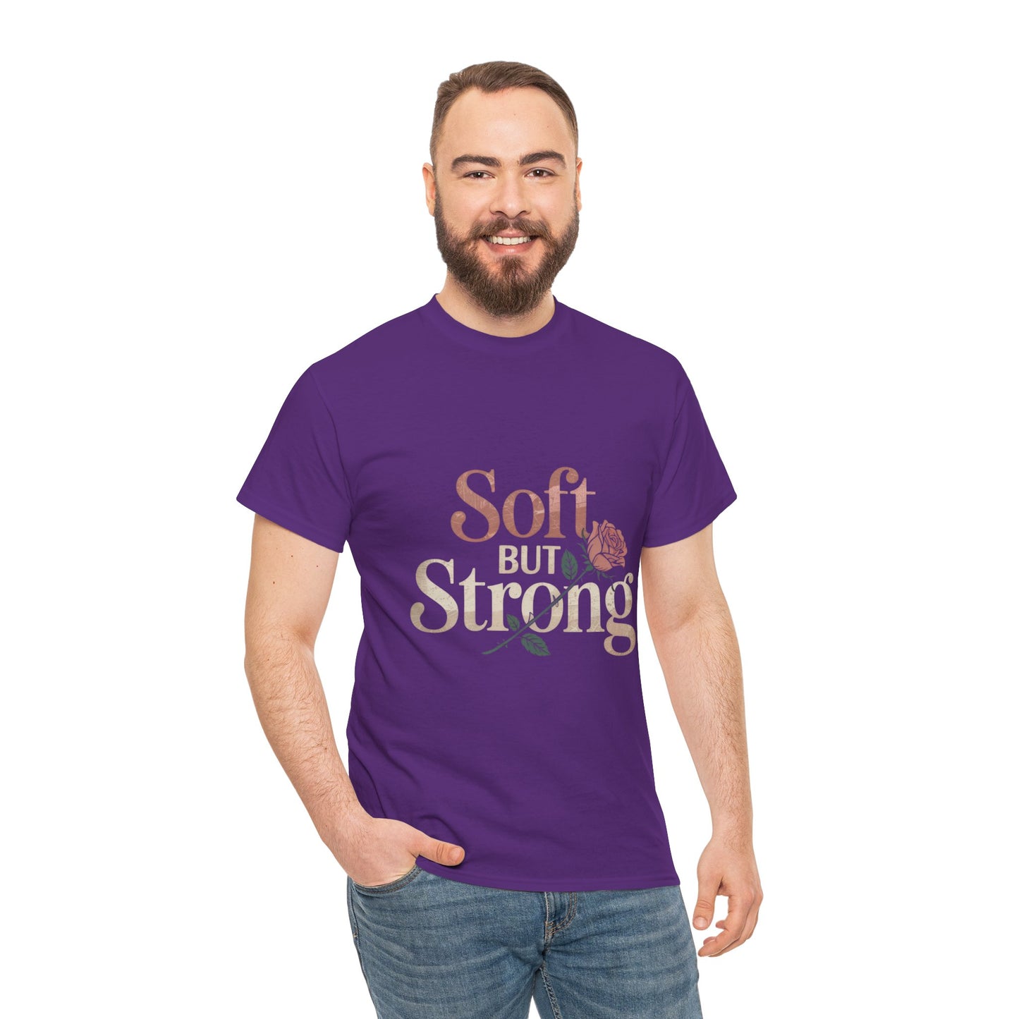 Soft But Strong Unisex Heavy Cotton Tee - Empowering Comfort for Everyday Wear