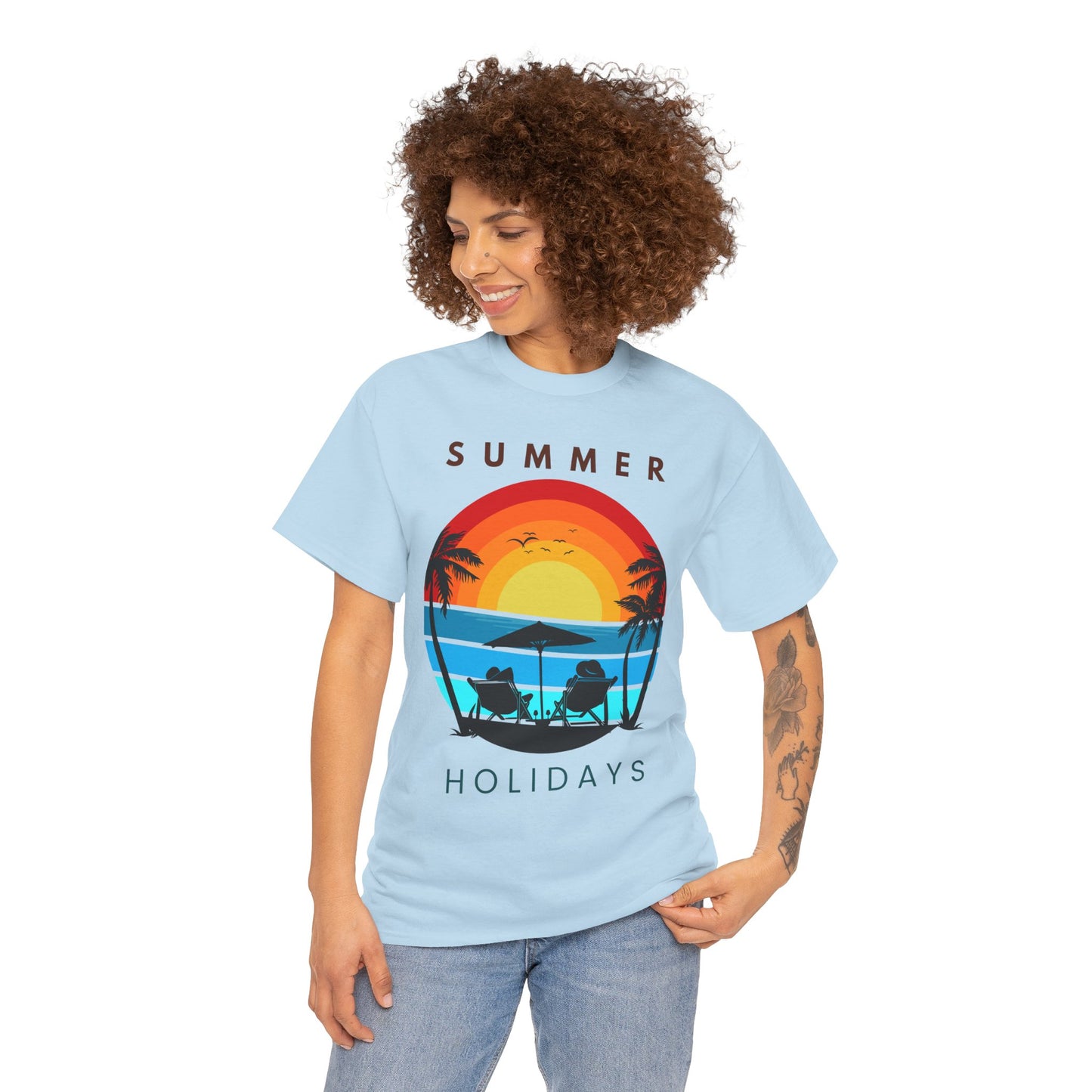 Summer Holidays Unisex Heavy Cotton Tee