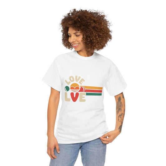 Retro Love Graphic Unisex Heavy Cotton Tee