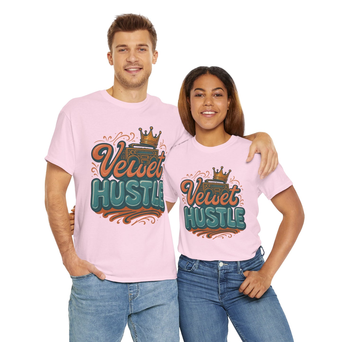 Unisex Heavy Cotton Tee - Velvet Hustle Graphic Tee