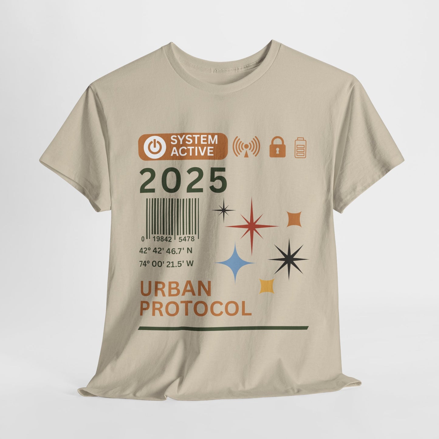 Urban Protocol Unisex Heavy Cotton Tee - 2025 Graphic Design