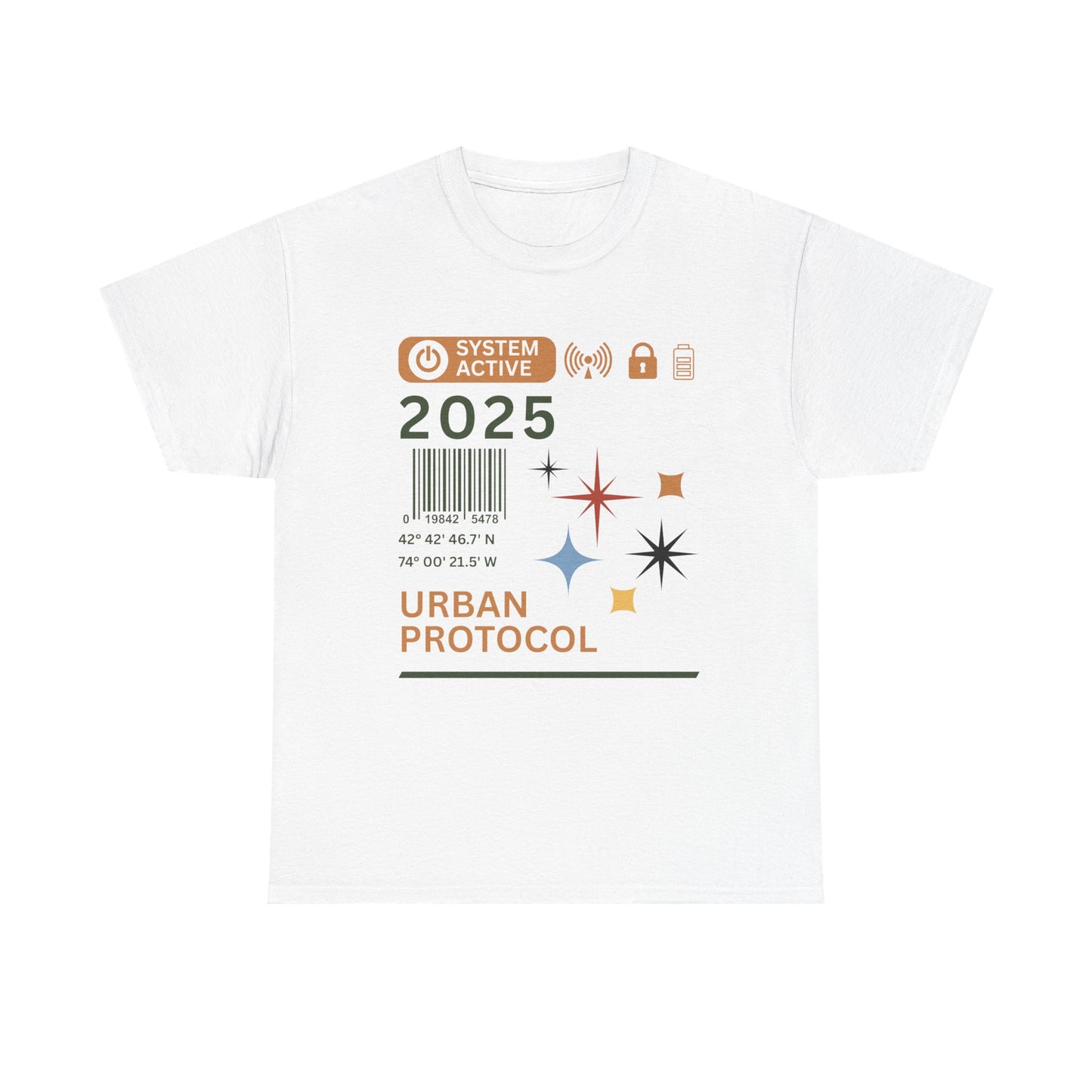 Urban Protocol Unisex Heavy Cotton Tee - 2025 Graphic Design