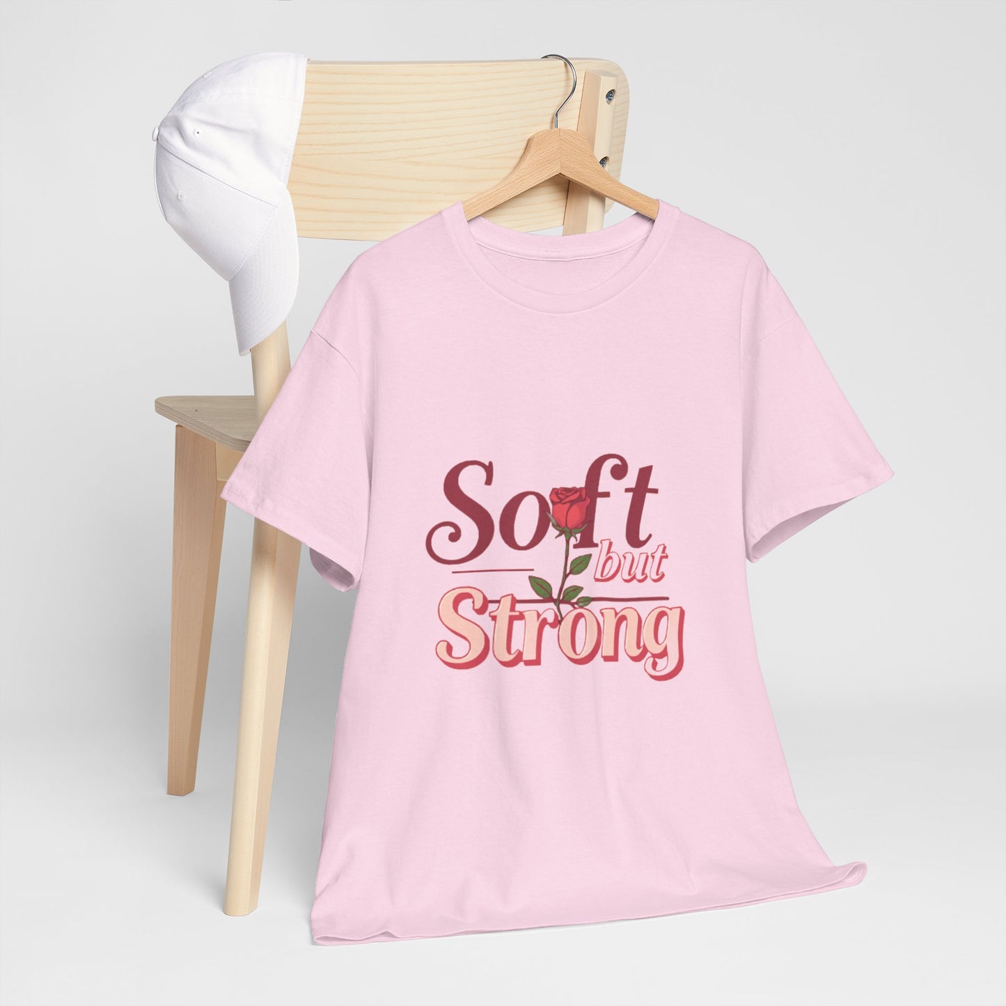 Soft but Strong Unisex Heavy Cotton Tee - Inspirational Graphic T-Shirt