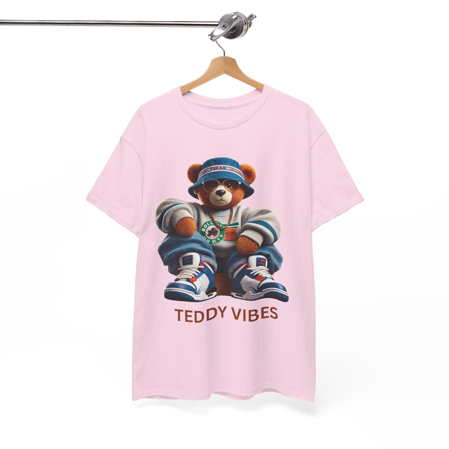 Unisex Heavy Cotton Tee - Teddy Vibes Streetwear T-Shirt