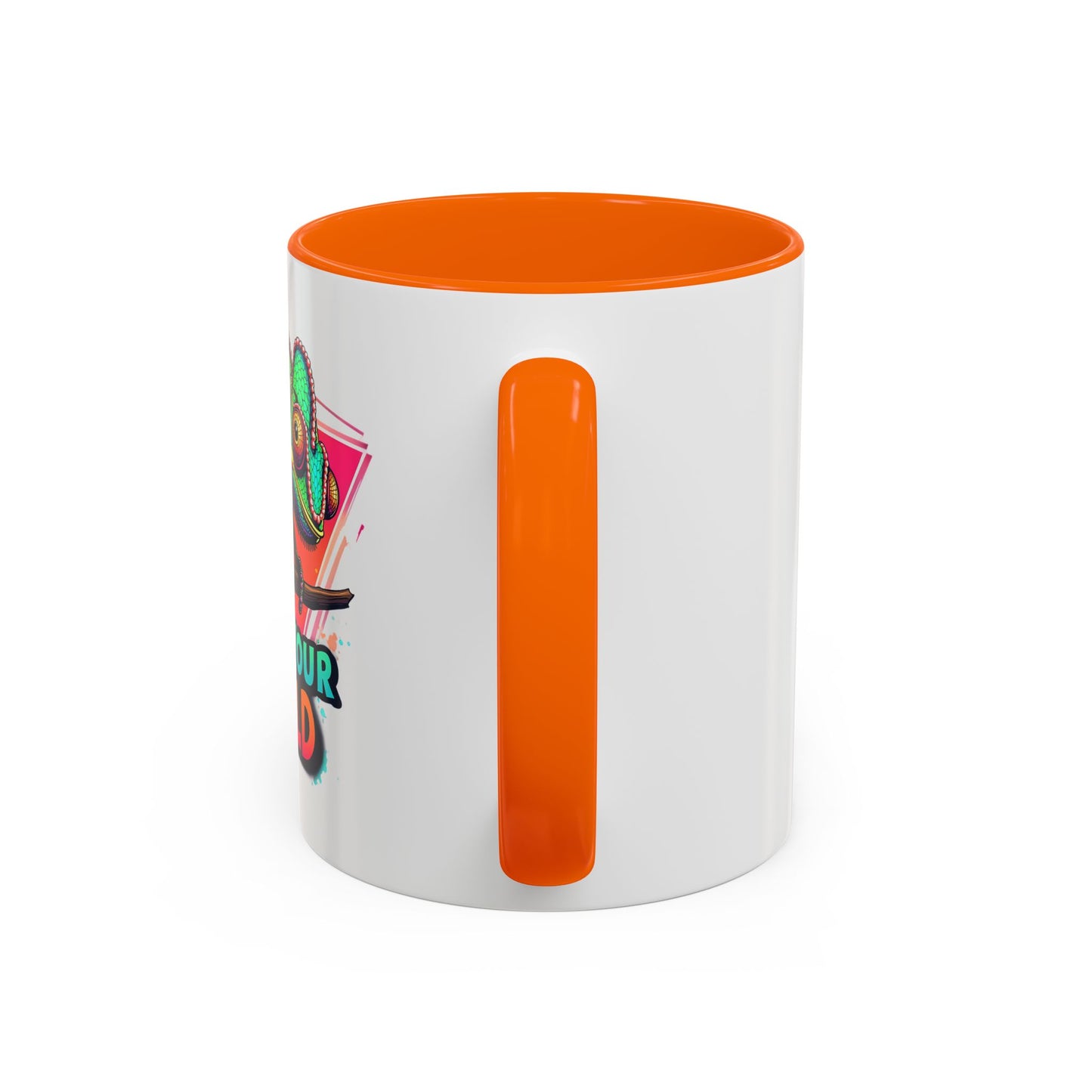 Vibrant Color Your World Coffee Mug - Fun Chameleon Design for Creative Souls