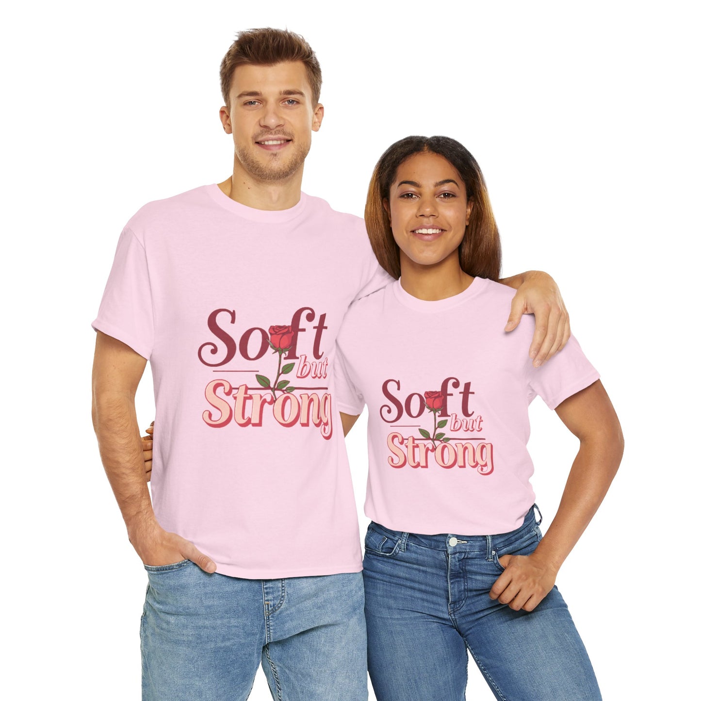 Soft but Strong Unisex Heavy Cotton Tee - Inspirational Graphic T-Shirt