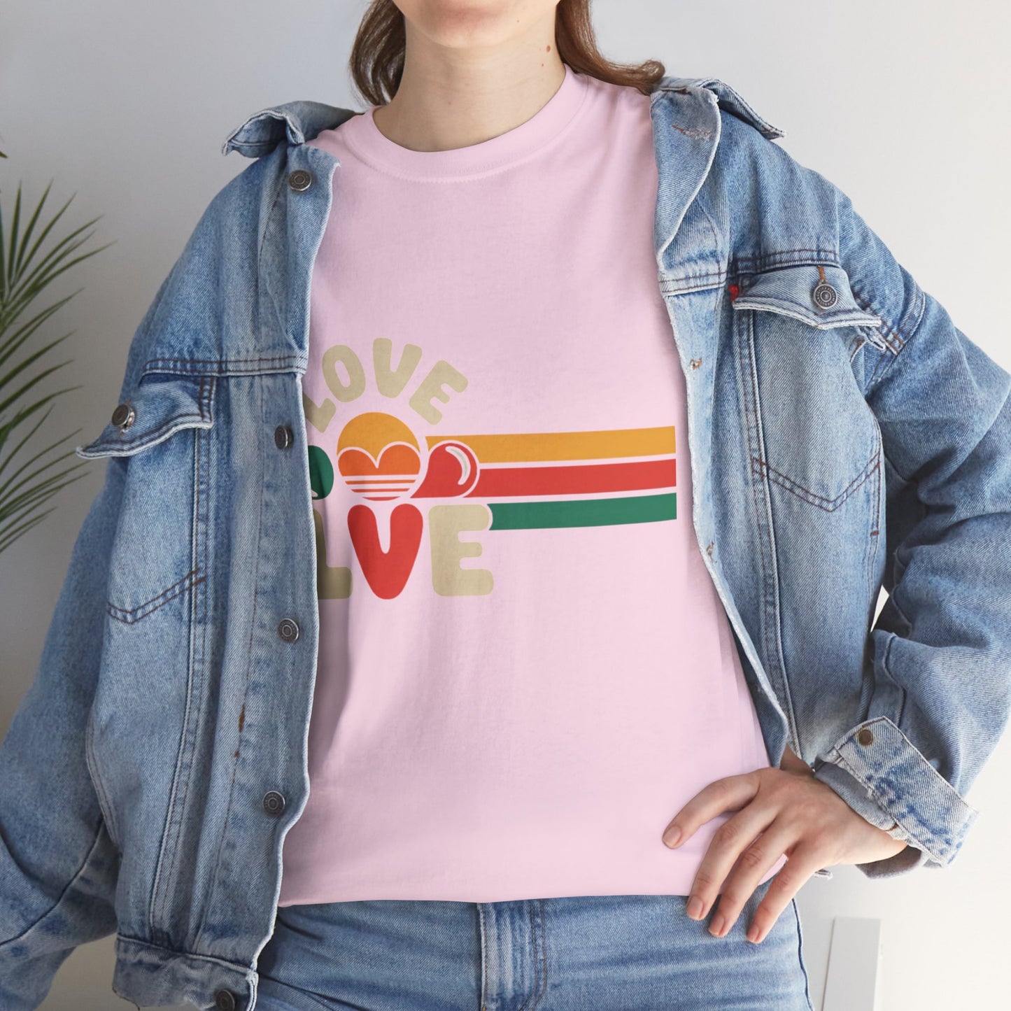 Retro Love Graphic Unisex Heavy Cotton Tee