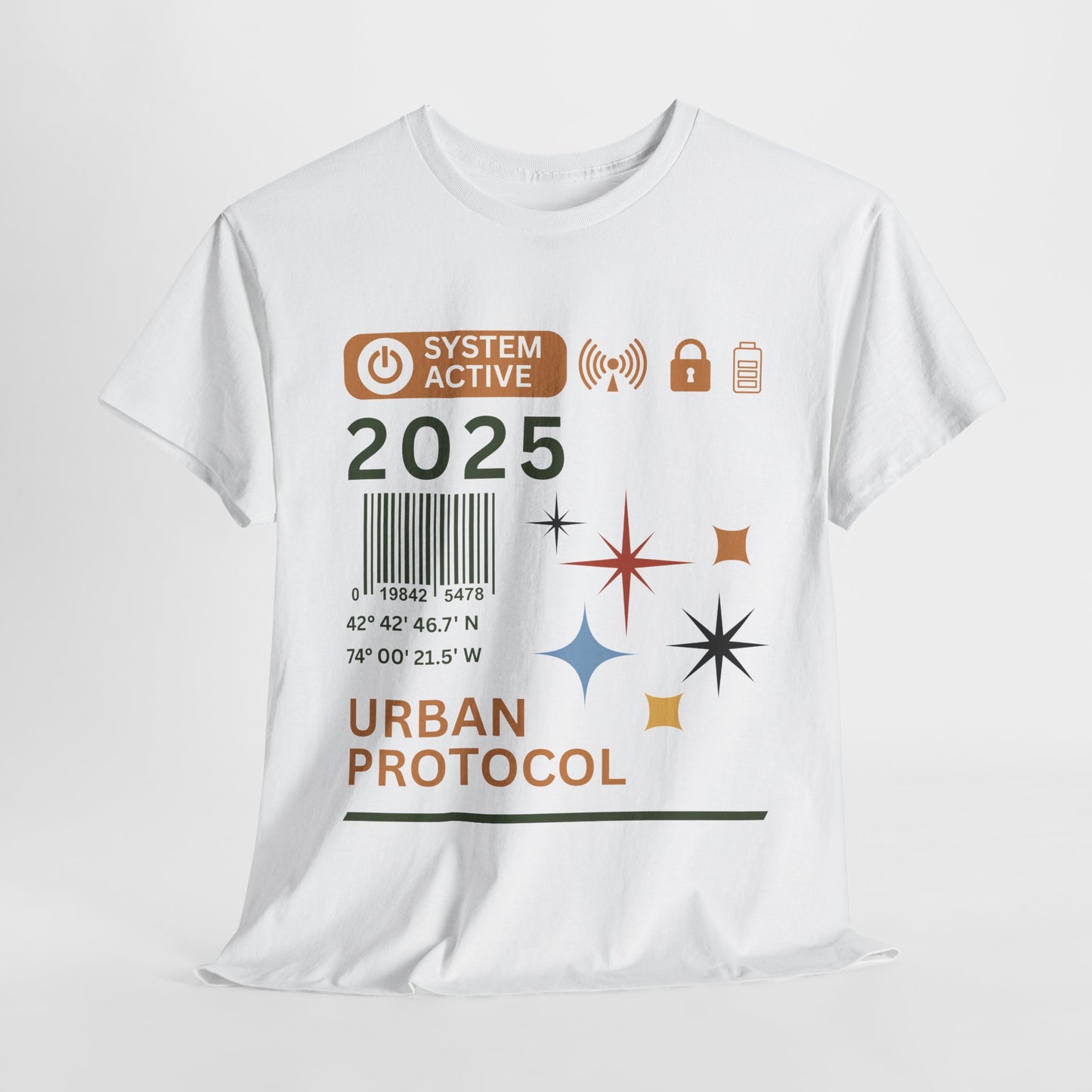 Urban Protocol Unisex Heavy Cotton Tee - 2025 Graphic Design