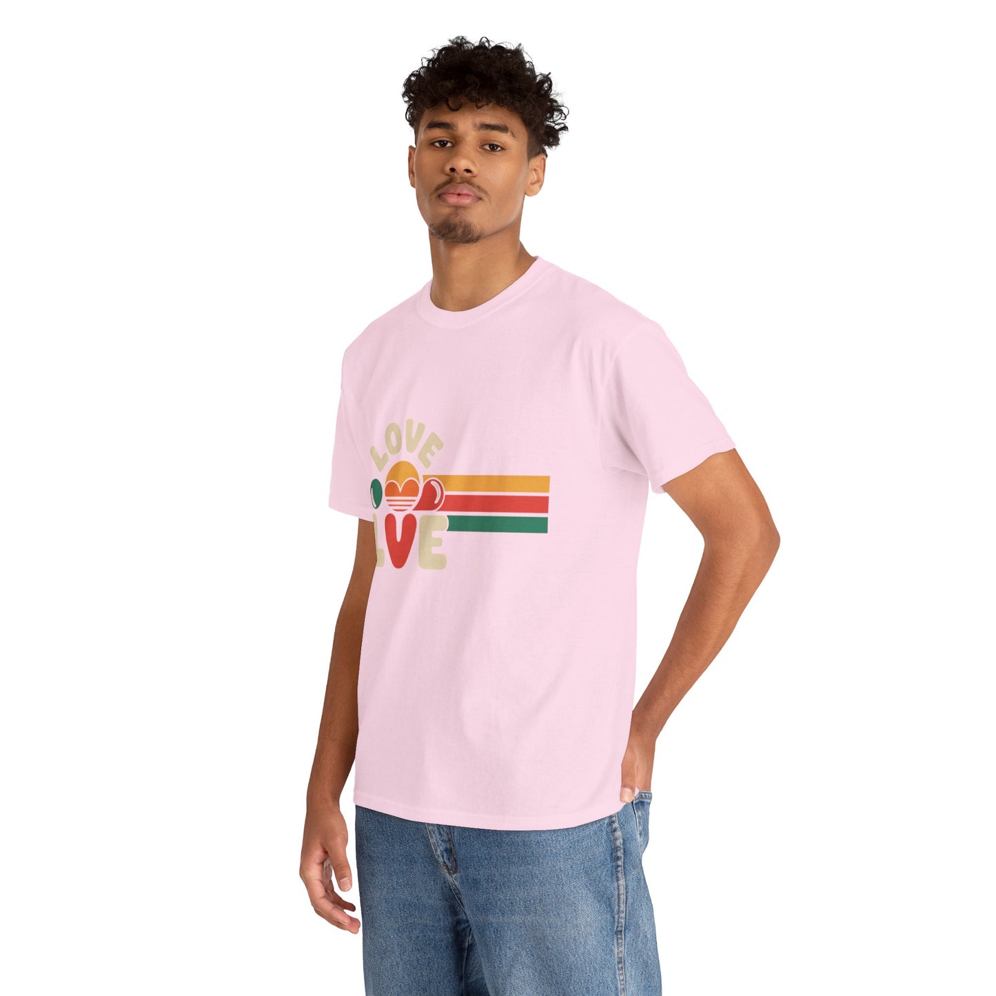 Retro Love Graphic Unisex Heavy Cotton Tee