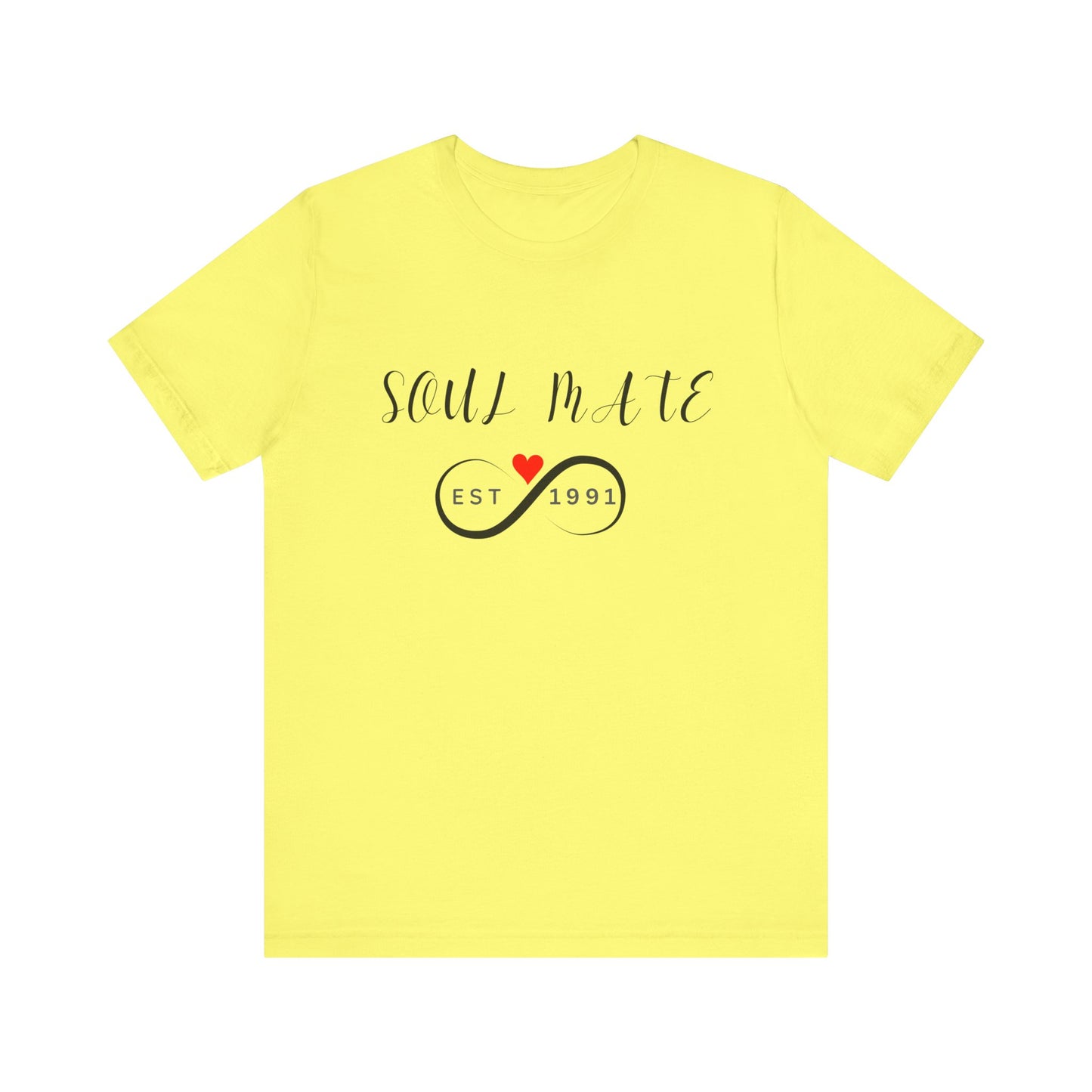 Soul Mate Unisex Jersey Tee - Perfect Gift for Couples, Established 1991