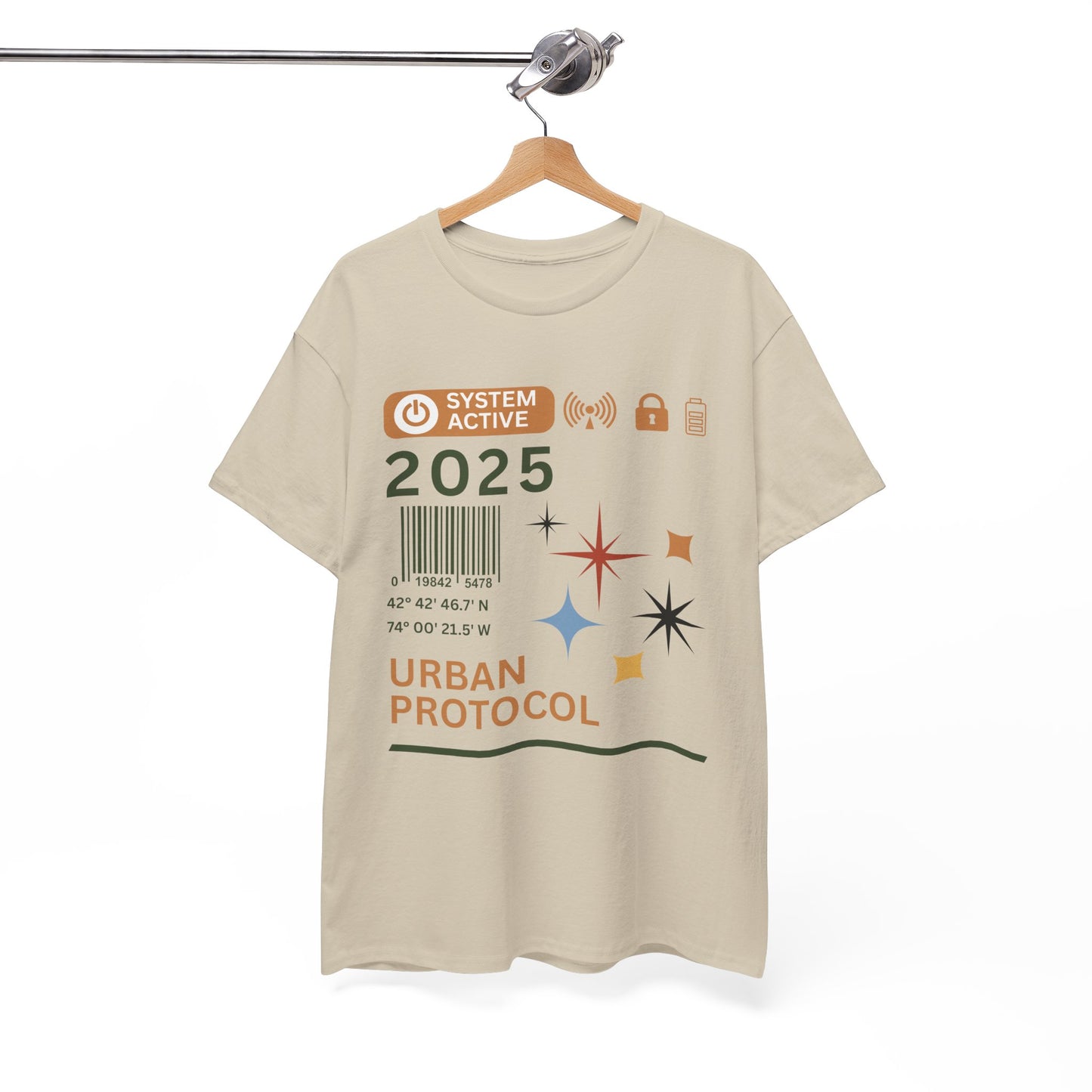 Urban Protocol Unisex Heavy Cotton Tee - 2025 Graphic Design