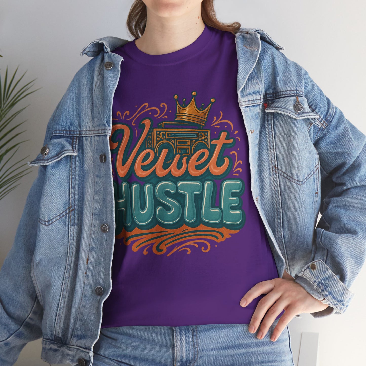 Unisex Heavy Cotton Tee - Velvet Hustle Graphic Tee