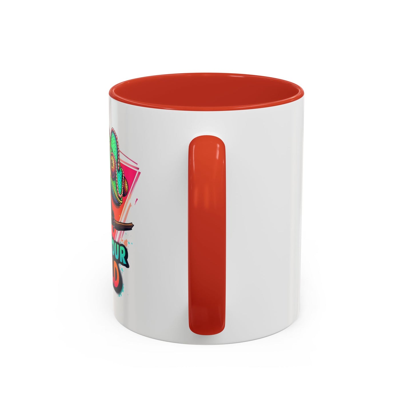 Vibrant Color Your World Coffee Mug - Fun Chameleon Design for Creative Souls