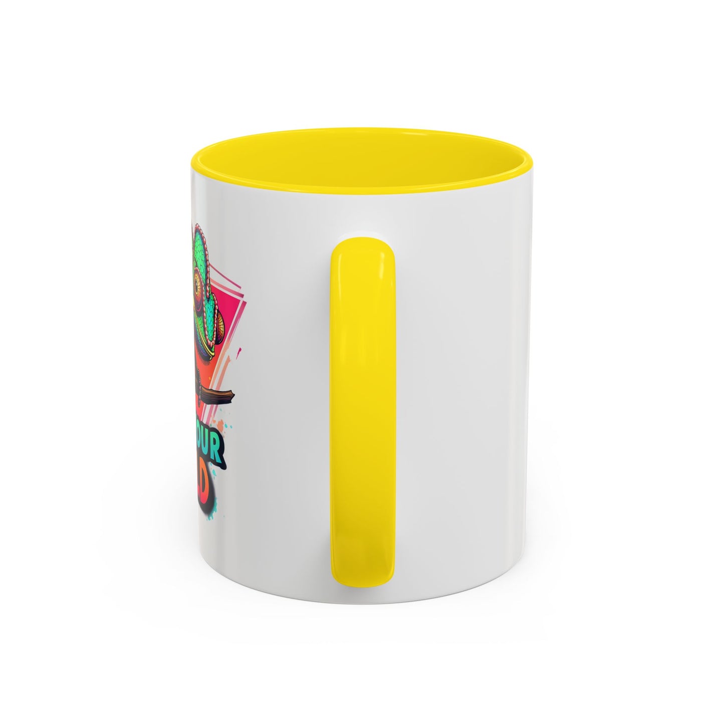 Vibrant Color Your World Coffee Mug - Fun Chameleon Design for Creative Souls