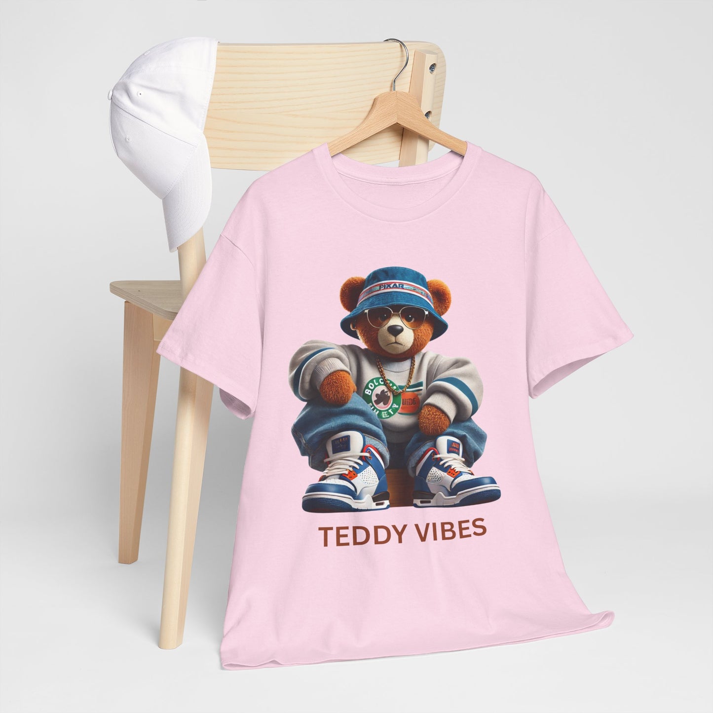 Unisex Heavy Cotton Tee - Teddy Vibes Streetwear T-Shirt