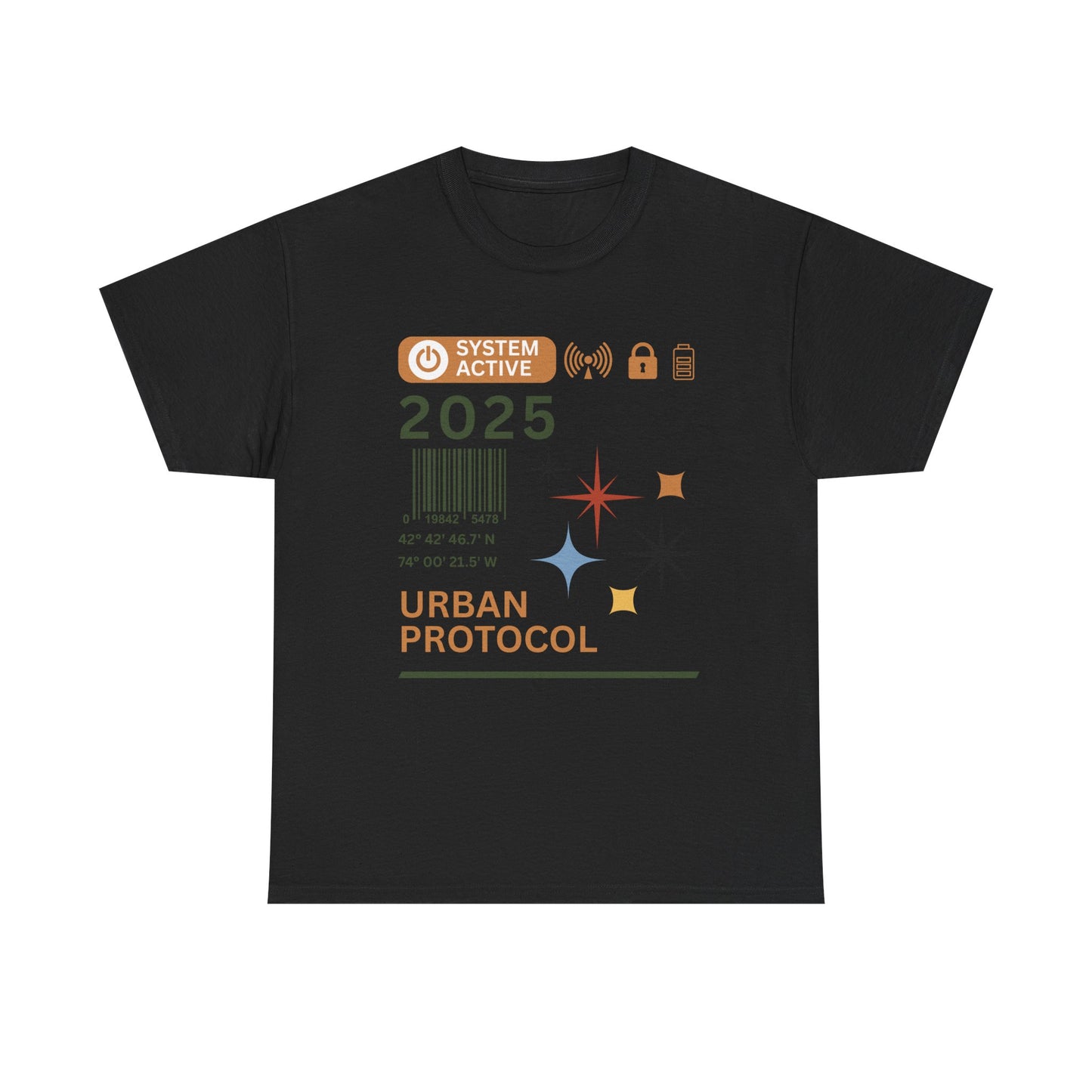 Urban Protocol Unisex Heavy Cotton Tee - 2025 Graphic Design