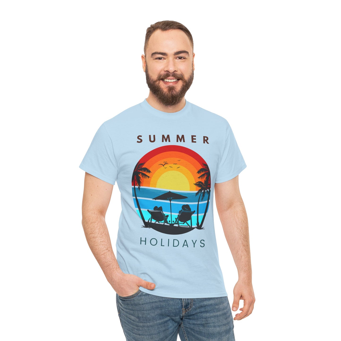 Summer Holidays Unisex Heavy Cotton Tee
