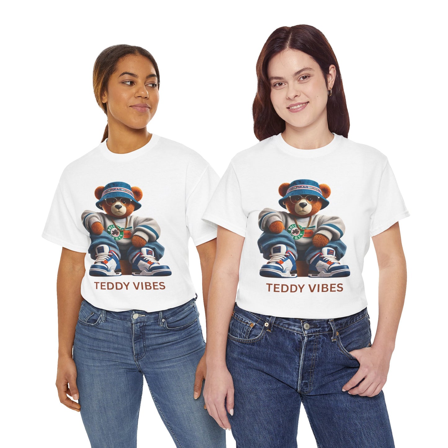 Unisex Heavy Cotton Tee - Teddy Vibes Streetwear T-Shirt