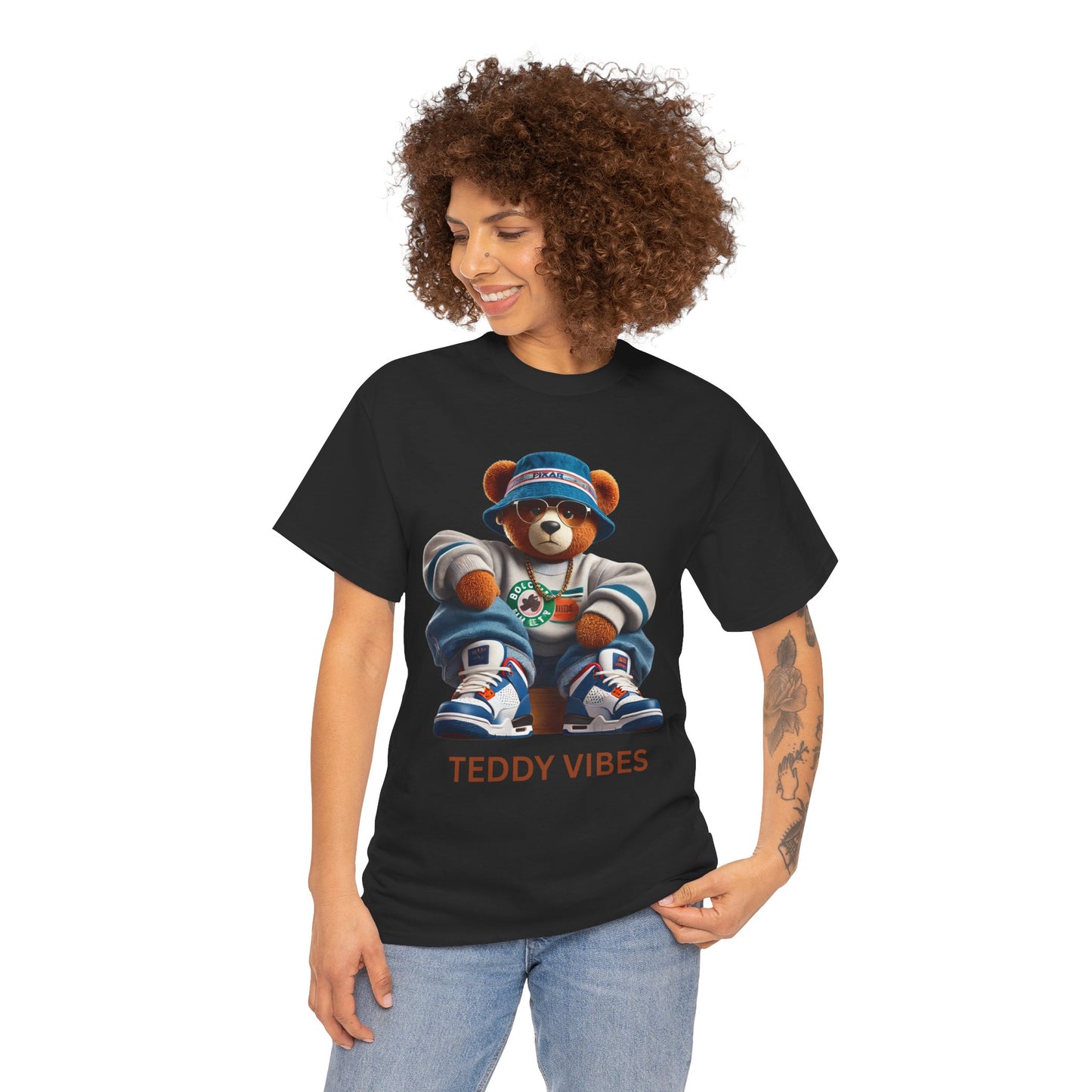 Unisex Heavy Cotton Tee - Teddy Vibes Streetwear T-Shirt
