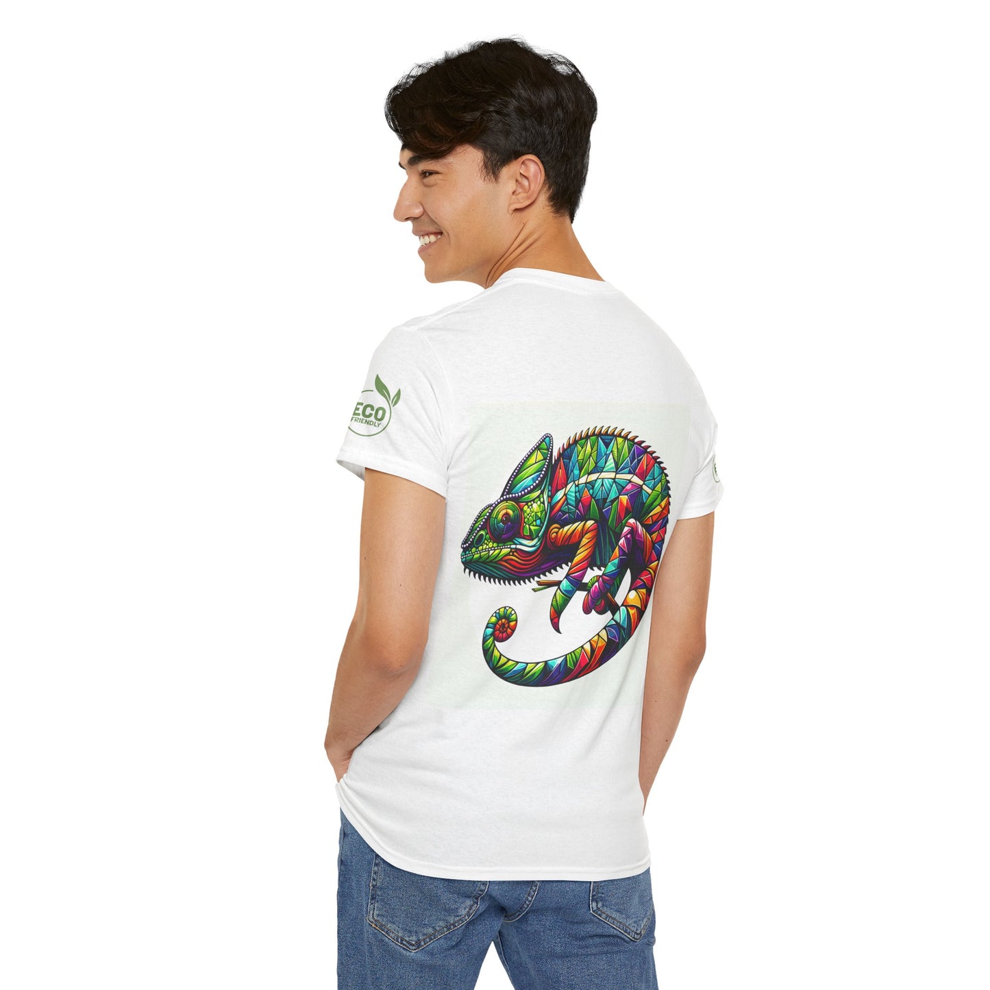 Colorful Chameleon Unisex Heavy Cotton Tee - "I Can Be Anything" Design