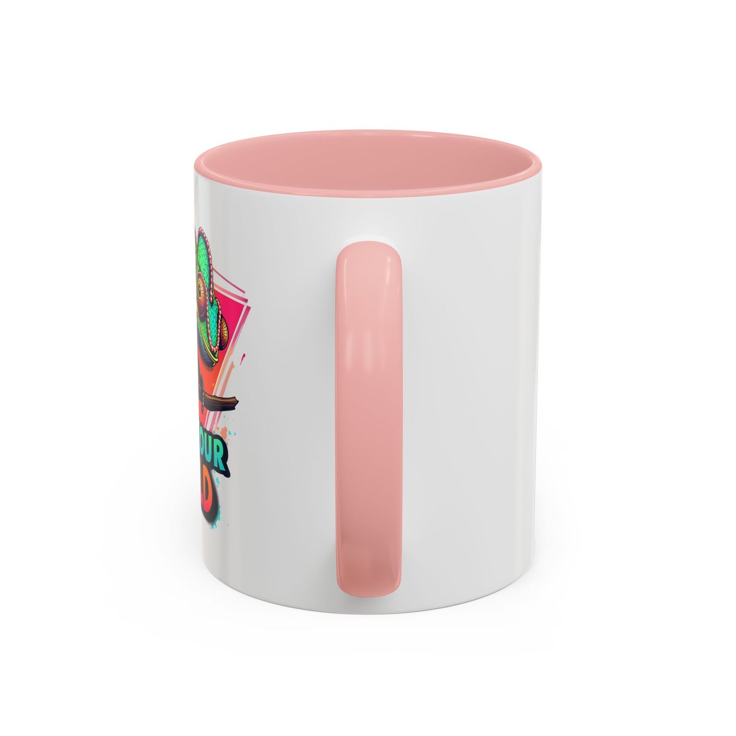 Vibrant Color Your World Coffee Mug - Fun Chameleon Design for Creative Souls