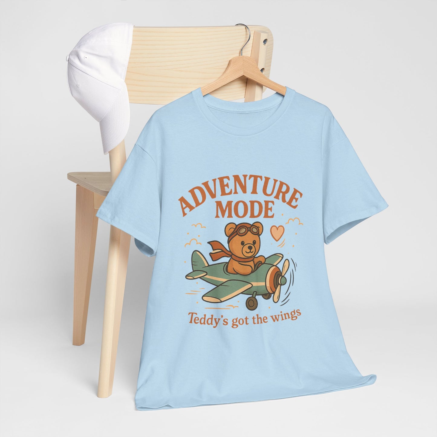 Adventure Mode Teddy Bear Unisex Heavy Cotton Tee
