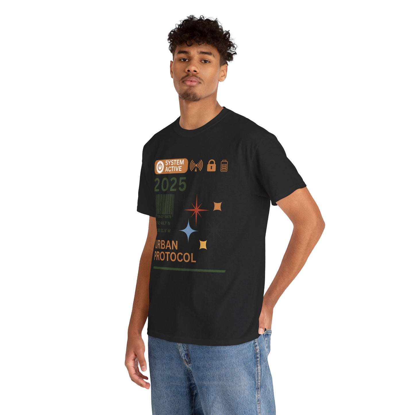 Urban Protocol Unisex Heavy Cotton Tee - 2025 Graphic Design