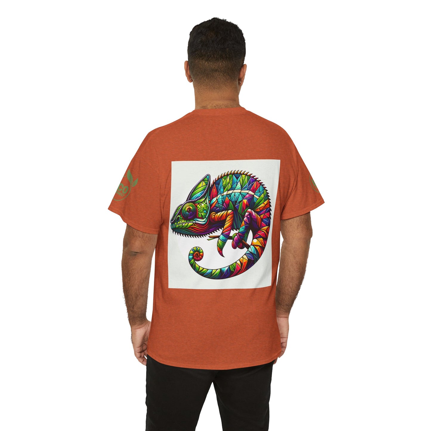 Colorful Chameleon Unisex Heavy Cotton Tee - "I Can Be Anything" Design