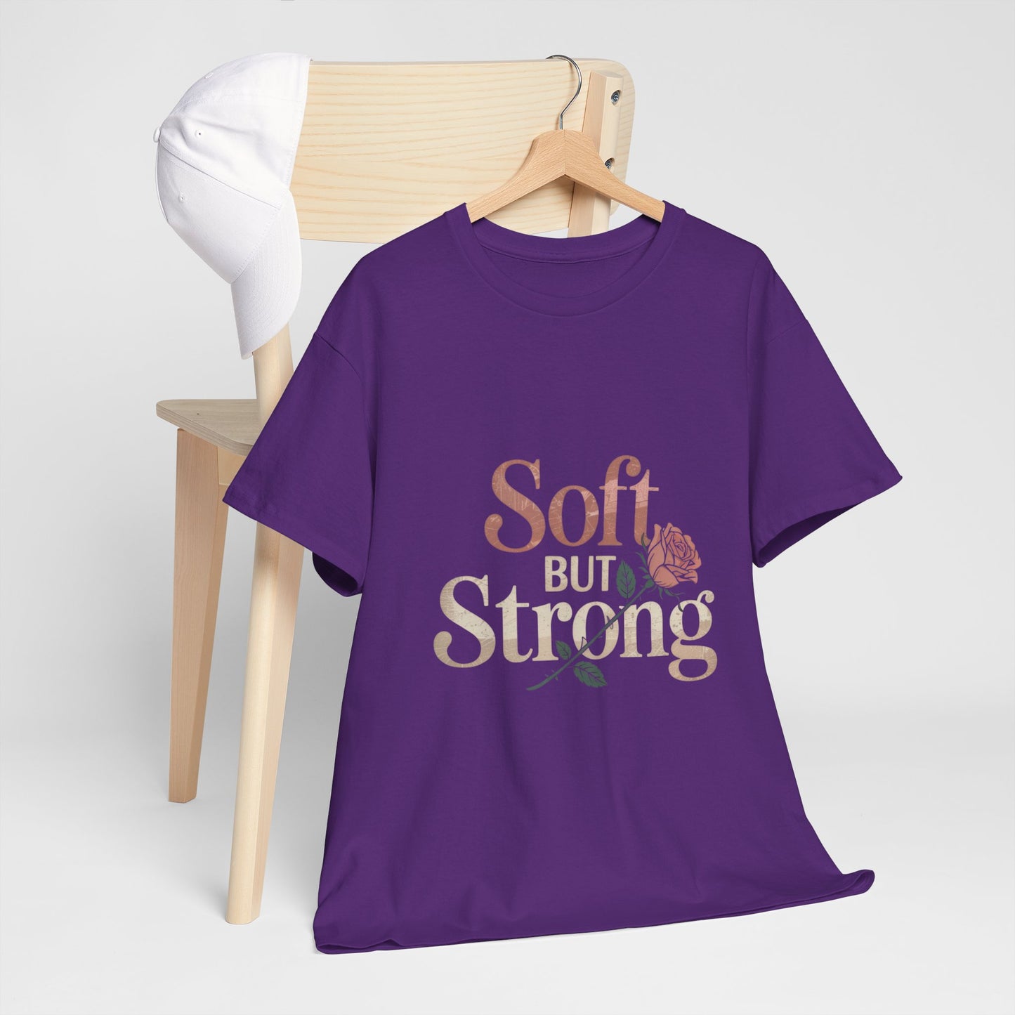 Soft But Strong Unisex Heavy Cotton Tee - Empowering Comfort for Everyday Wear