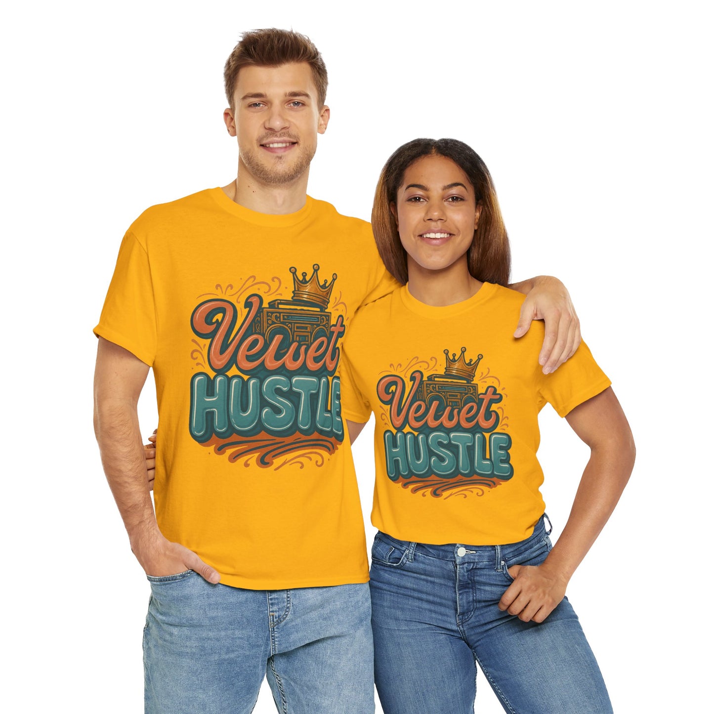 Unisex Heavy Cotton Tee - Velvet Hustle Graphic Tee