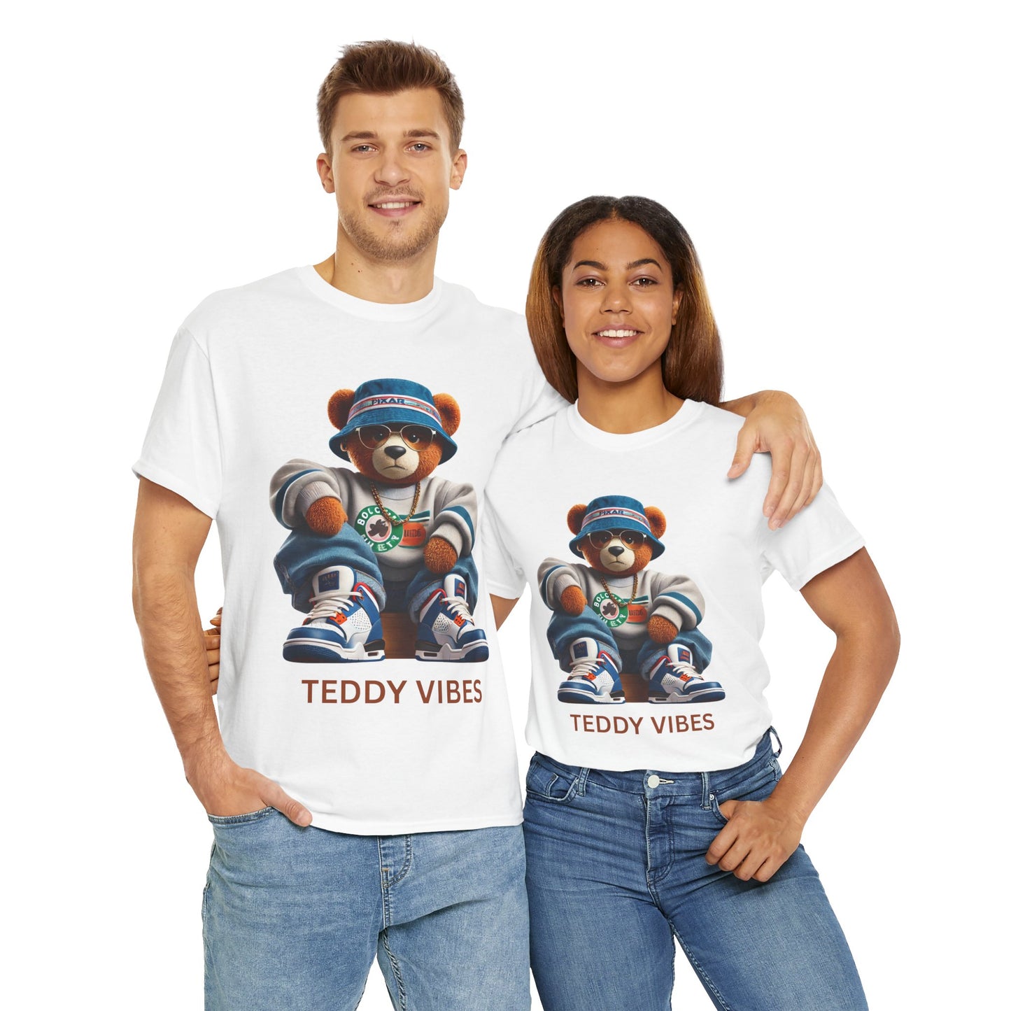 Unisex Heavy Cotton Tee - Teddy Vibes Streetwear T-Shirt