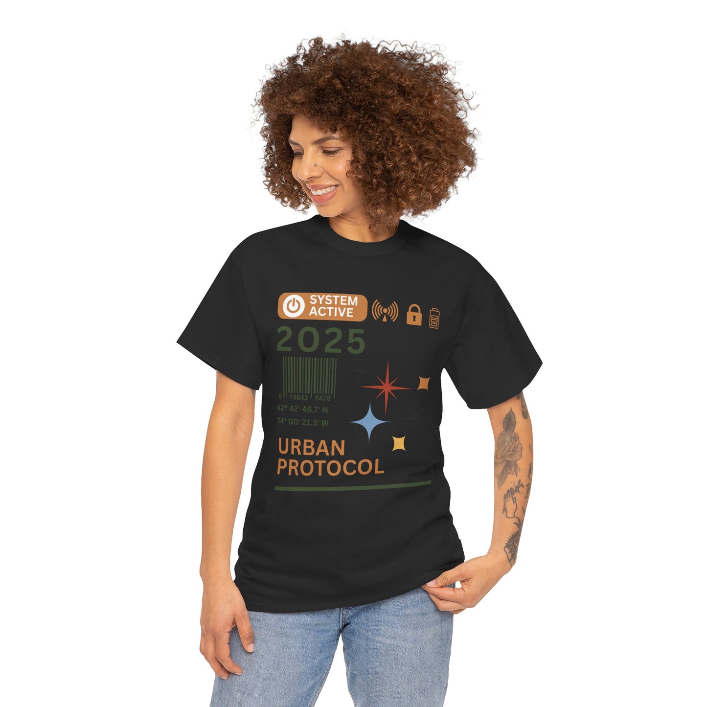 Urban Protocol Unisex Heavy Cotton Tee - 2025 Graphic Design