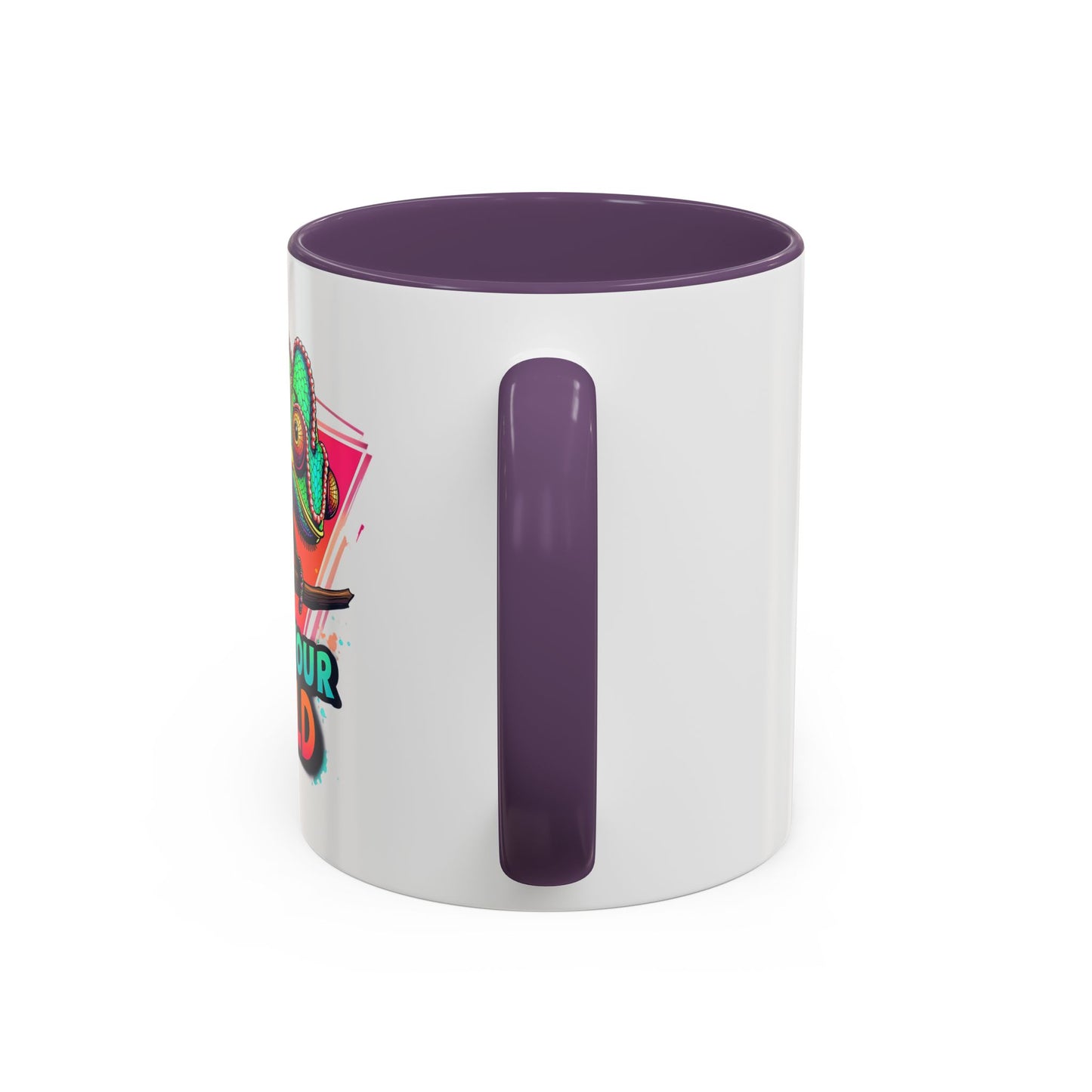 Vibrant Color Your World Coffee Mug - Fun Chameleon Design for Creative Souls