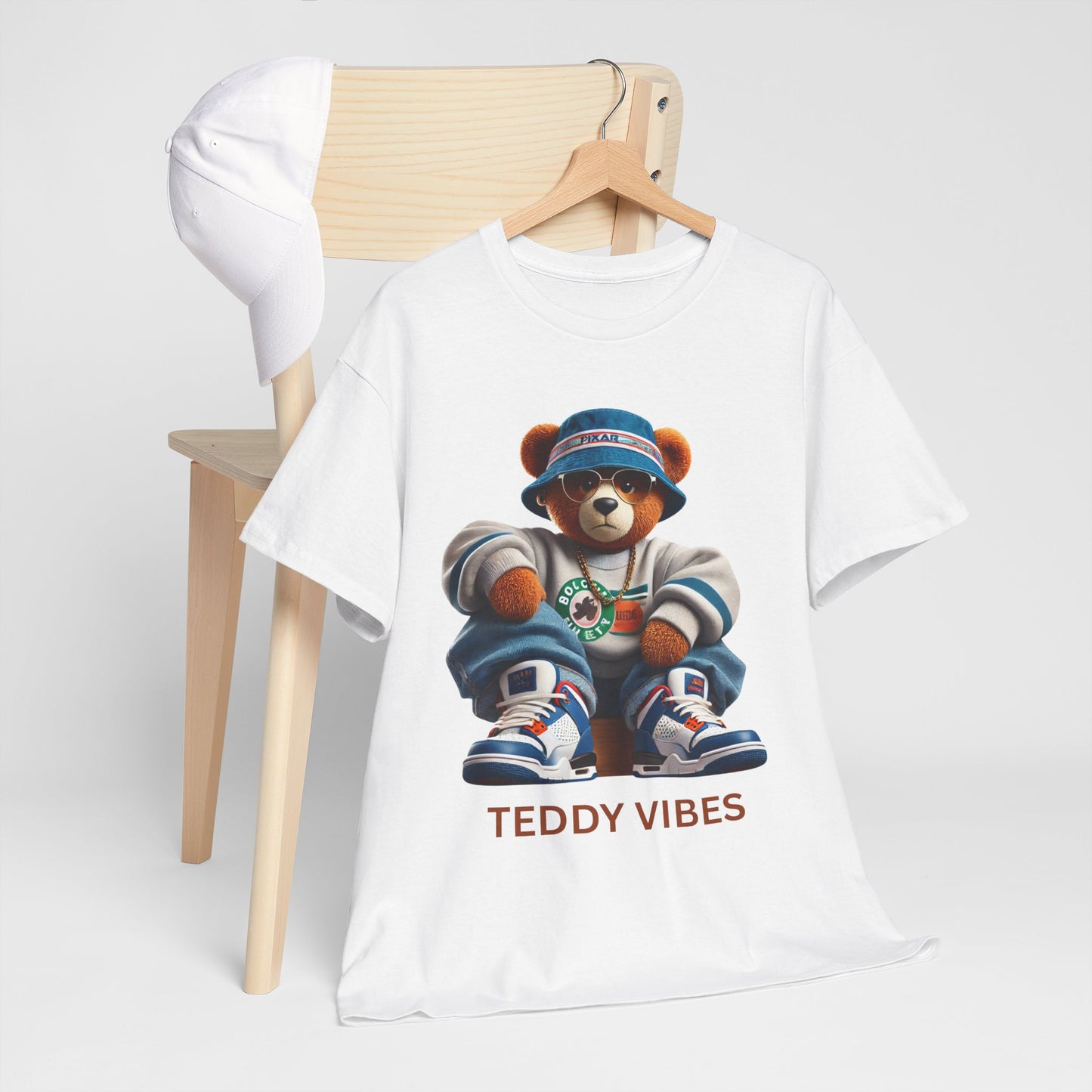 Unisex Heavy Cotton Tee - Teddy Vibes Streetwear T-Shirt